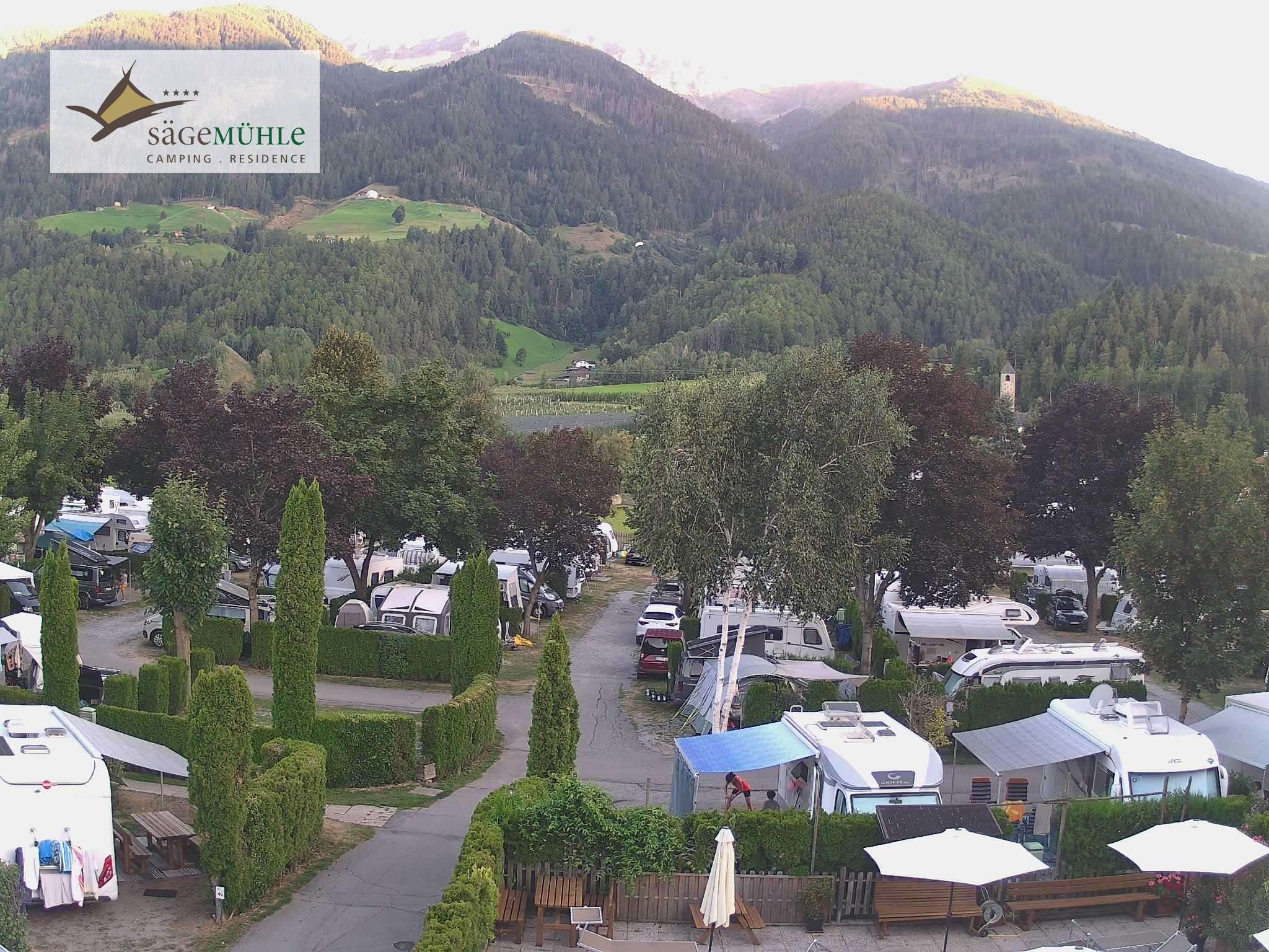 Archiv Foto Webcam Prad Stilfserjoch: Campingplatz Sägemühle