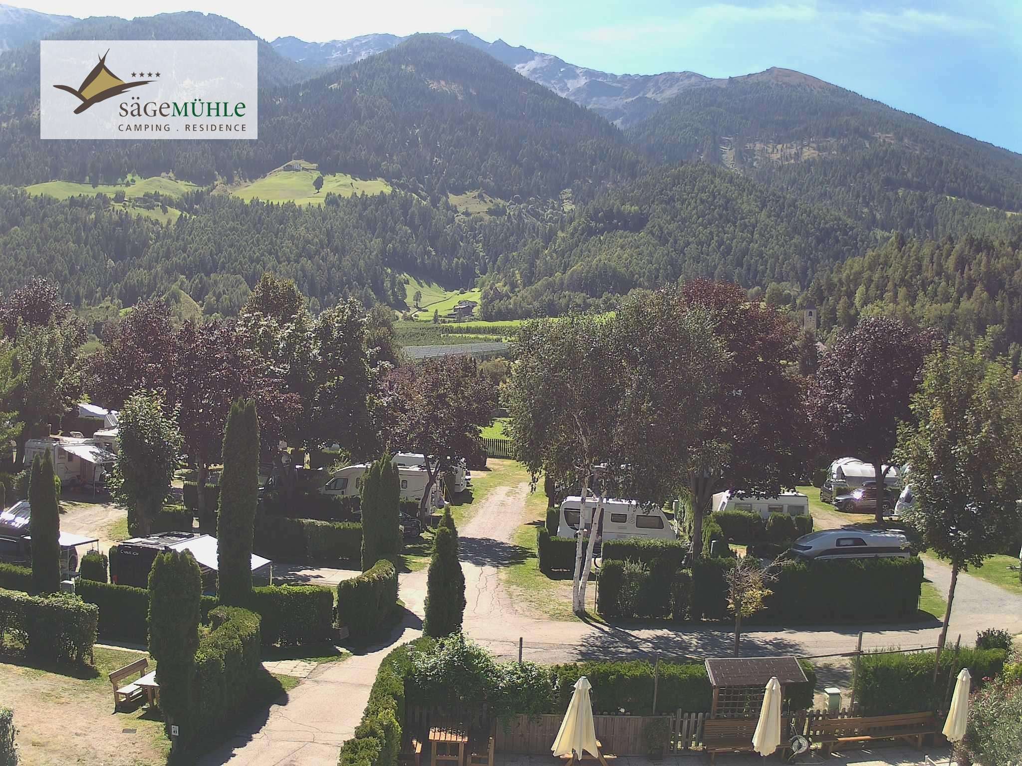 Archiv Foto Webcam Prad Stilfserjoch: Campingplatz Sägemühle