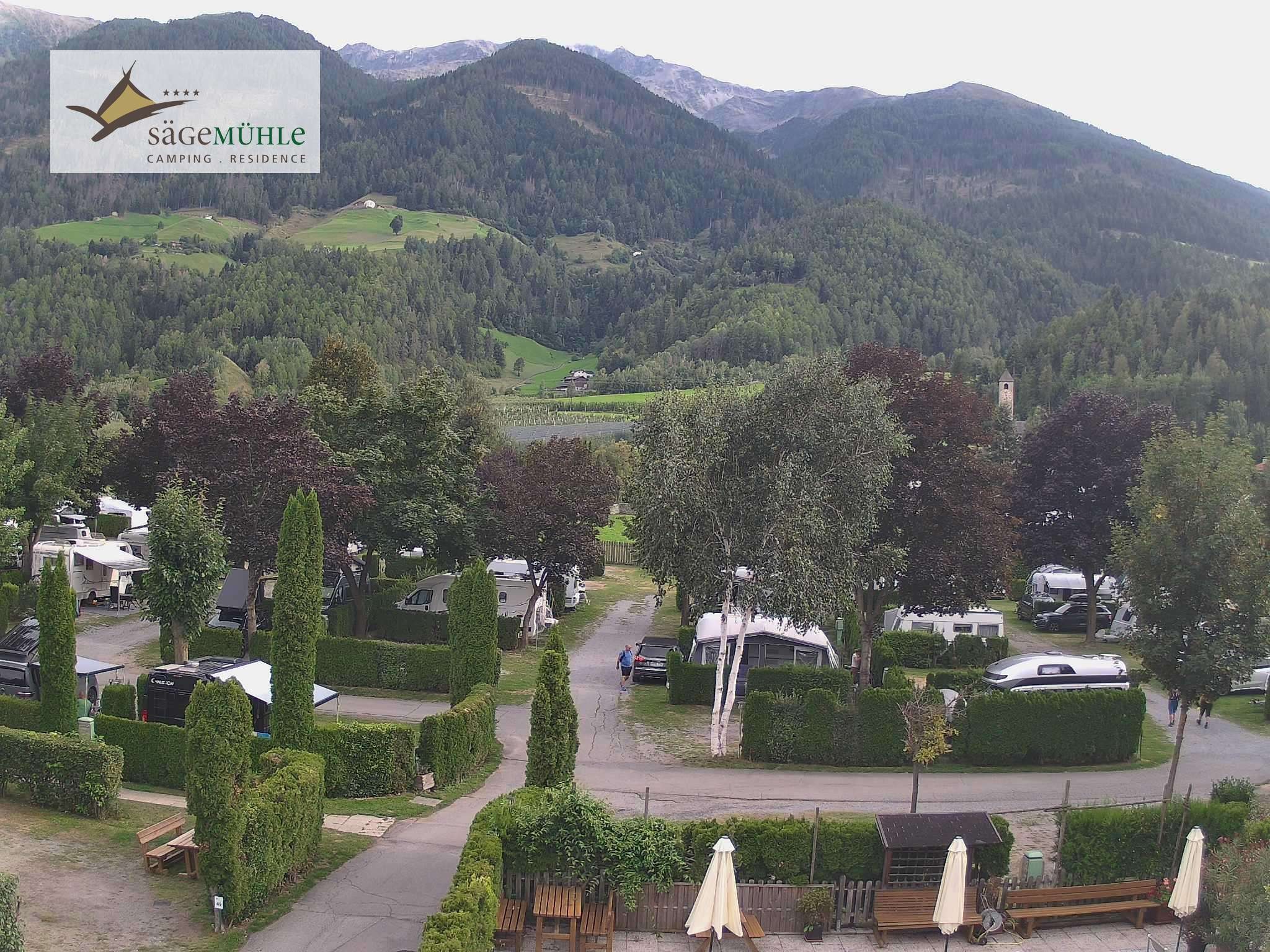 Archiv Foto Webcam Prad Stilfserjoch: Campingplatz Sägemühle