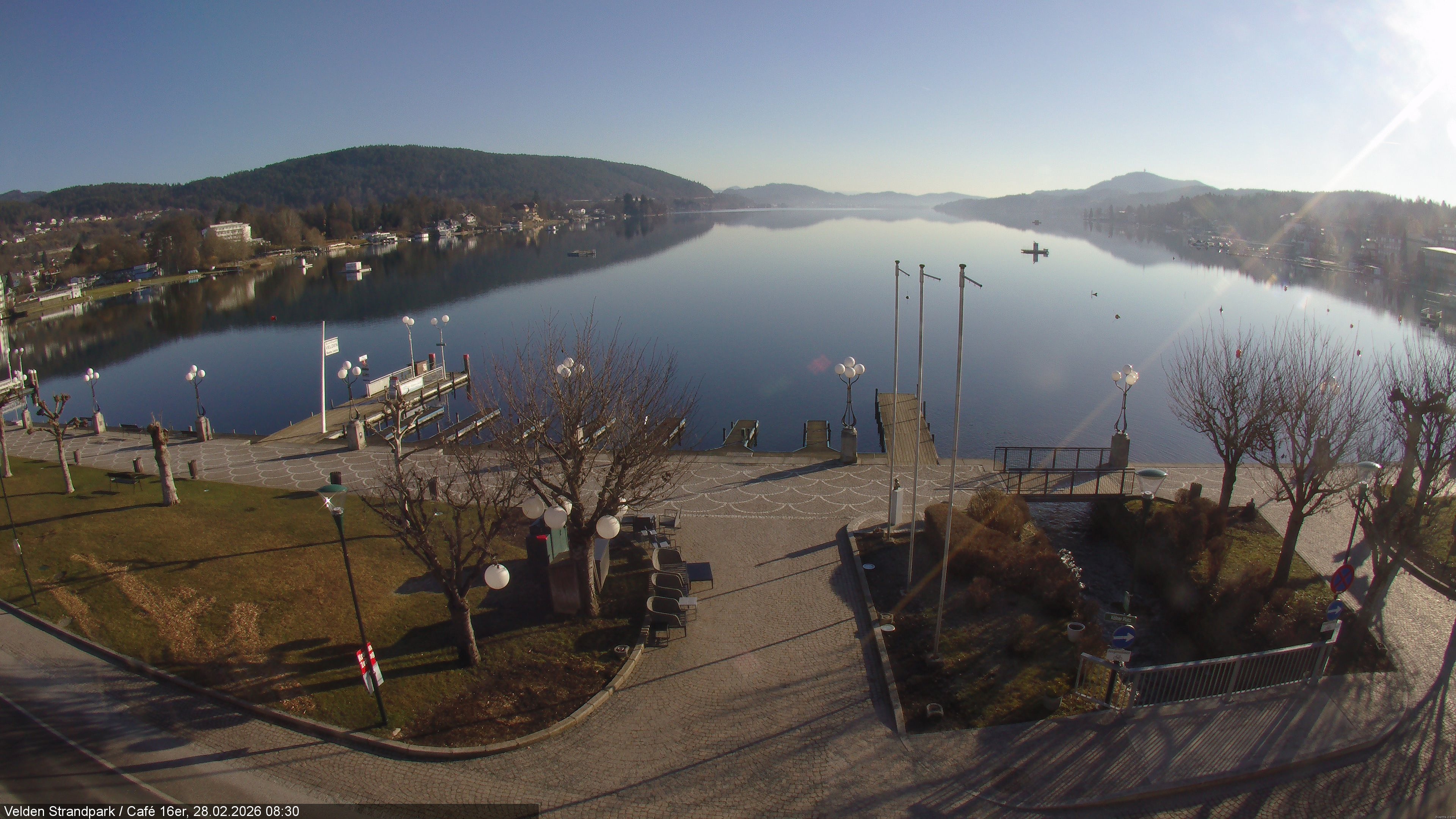 Archiv Foto Webcam Velden Strandpark - Wörthersee