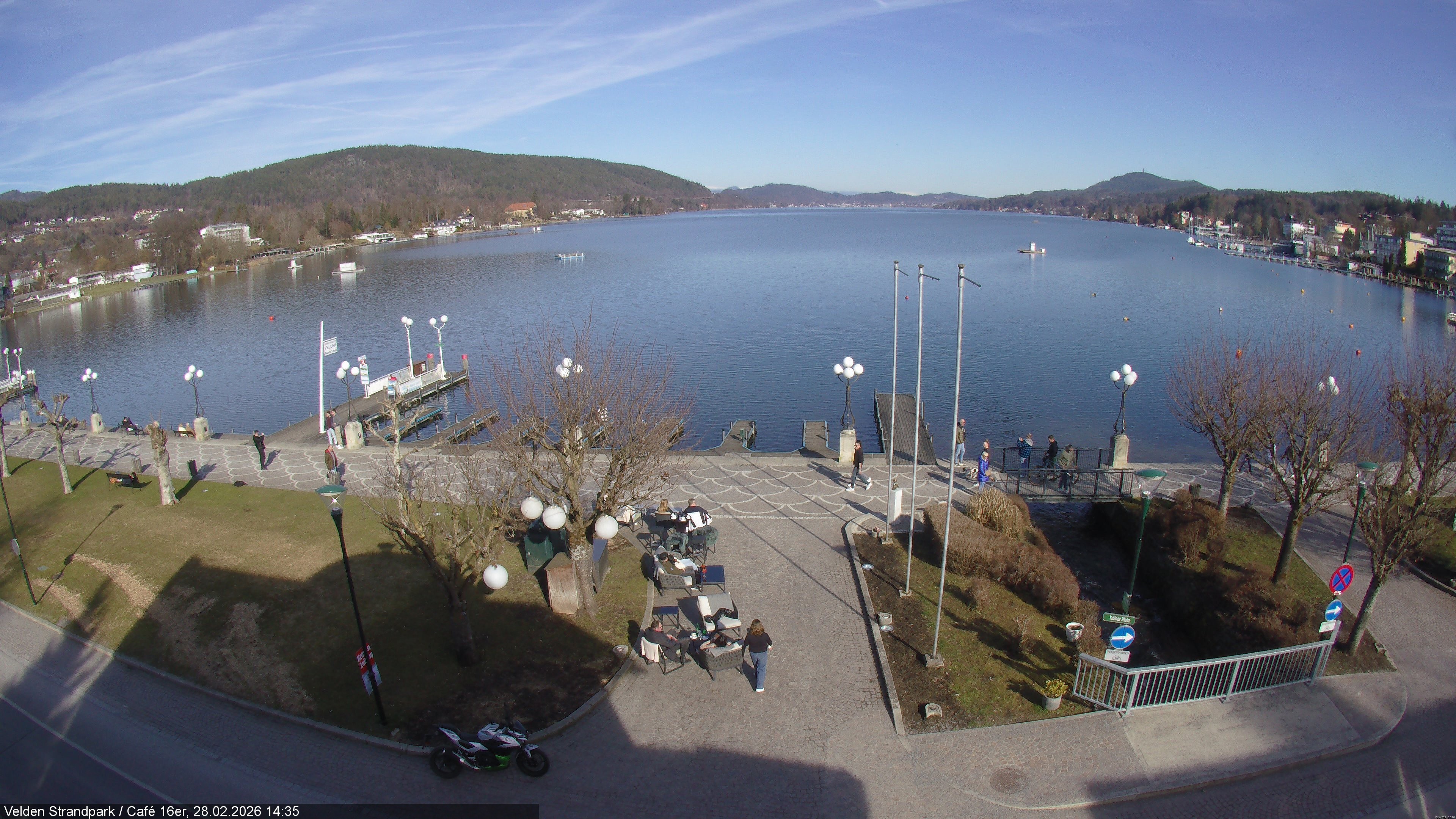 Archiv Foto Webcam Velden Strandpark - Wörthersee