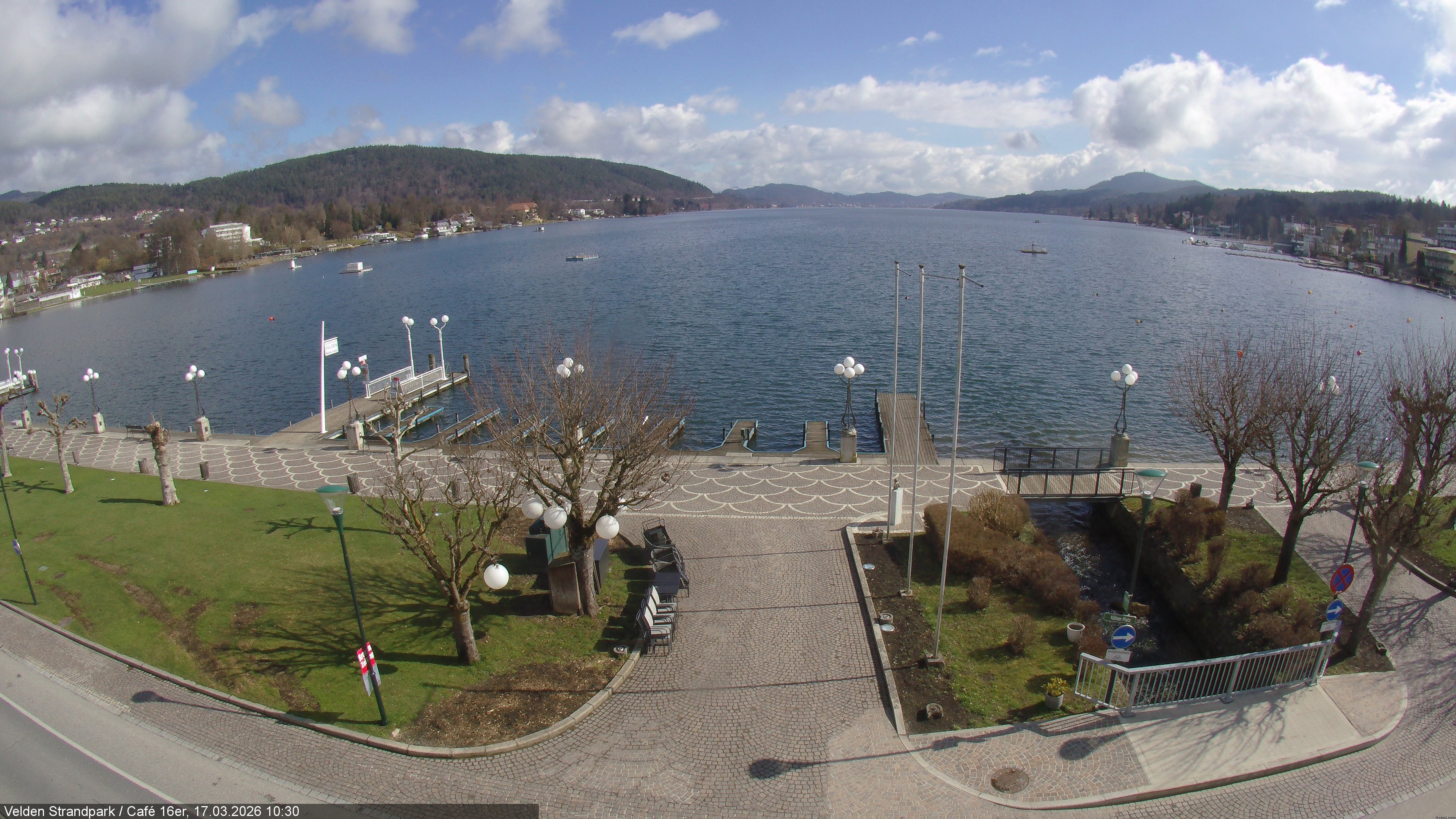 Archiv Foto Webcam Velden Strandpark - Wörthersee