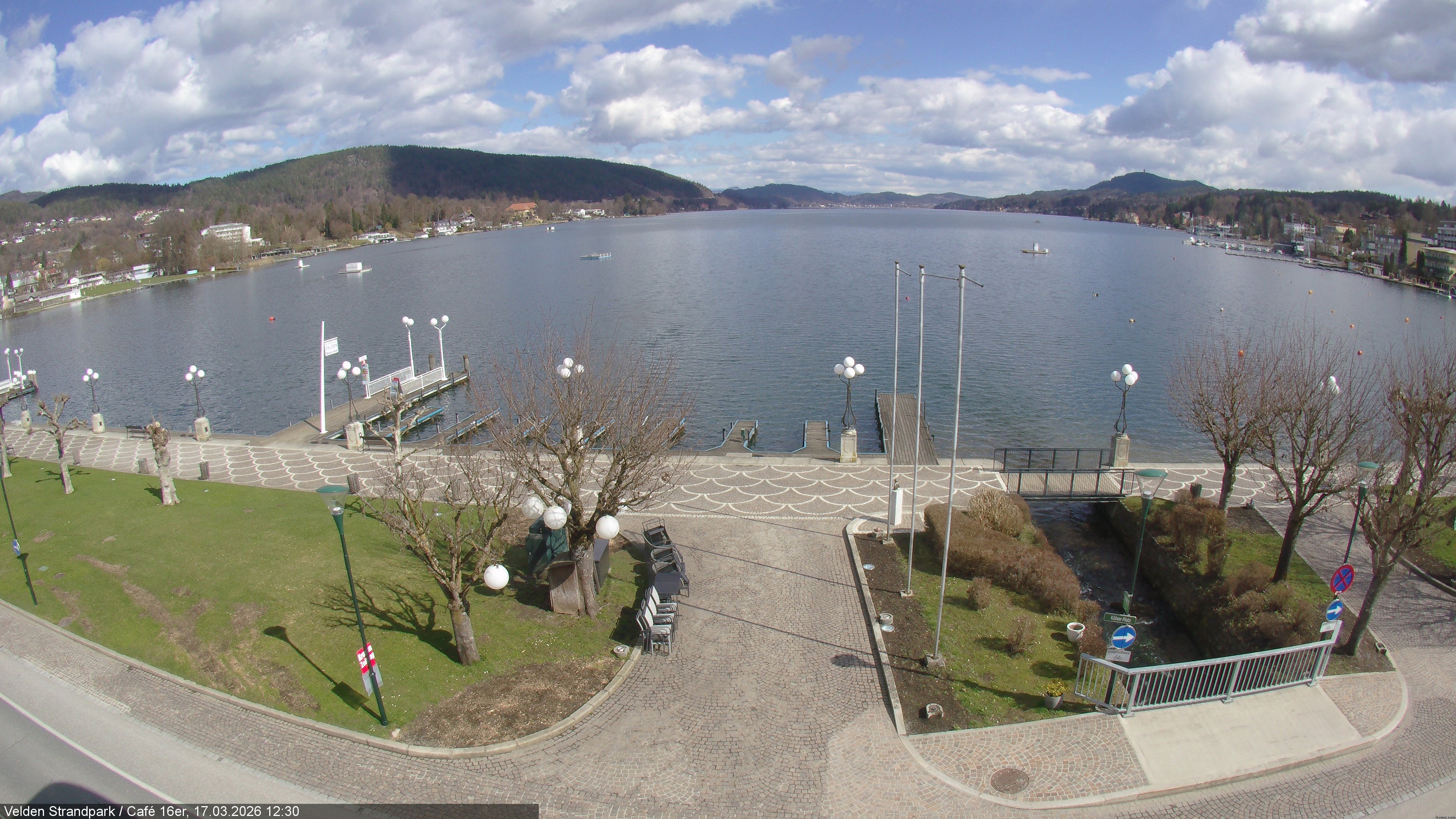 Archiv Foto Webcam Velden Strandpark - Wörthersee