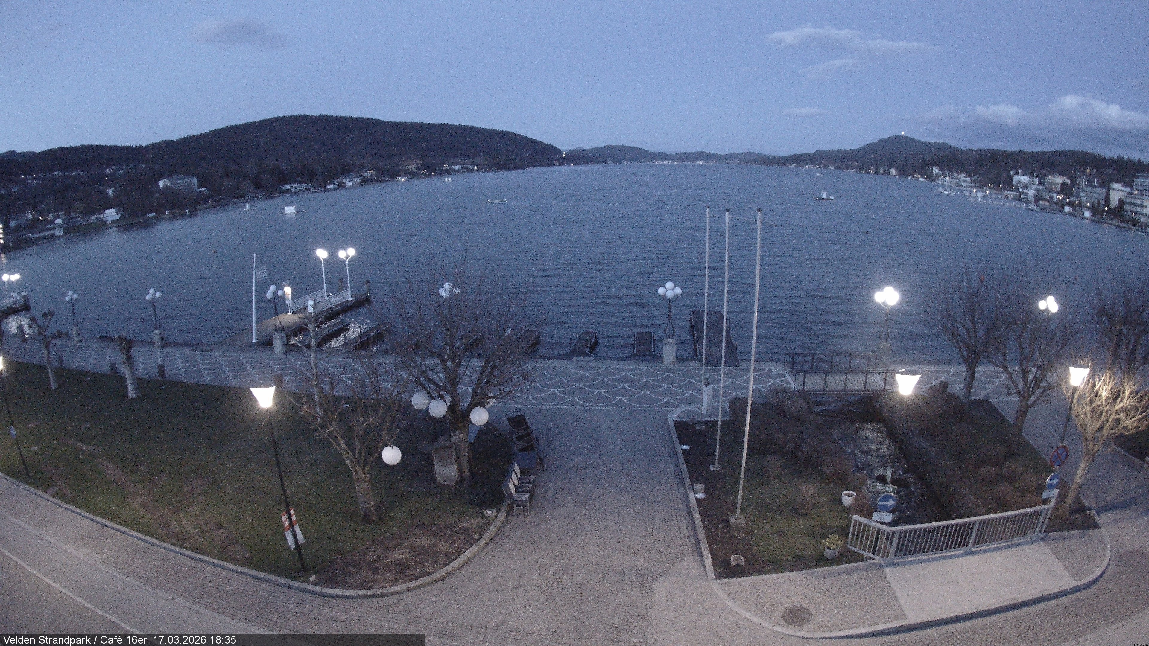 Archiv Foto Webcam Velden Strandpark - Wörthersee