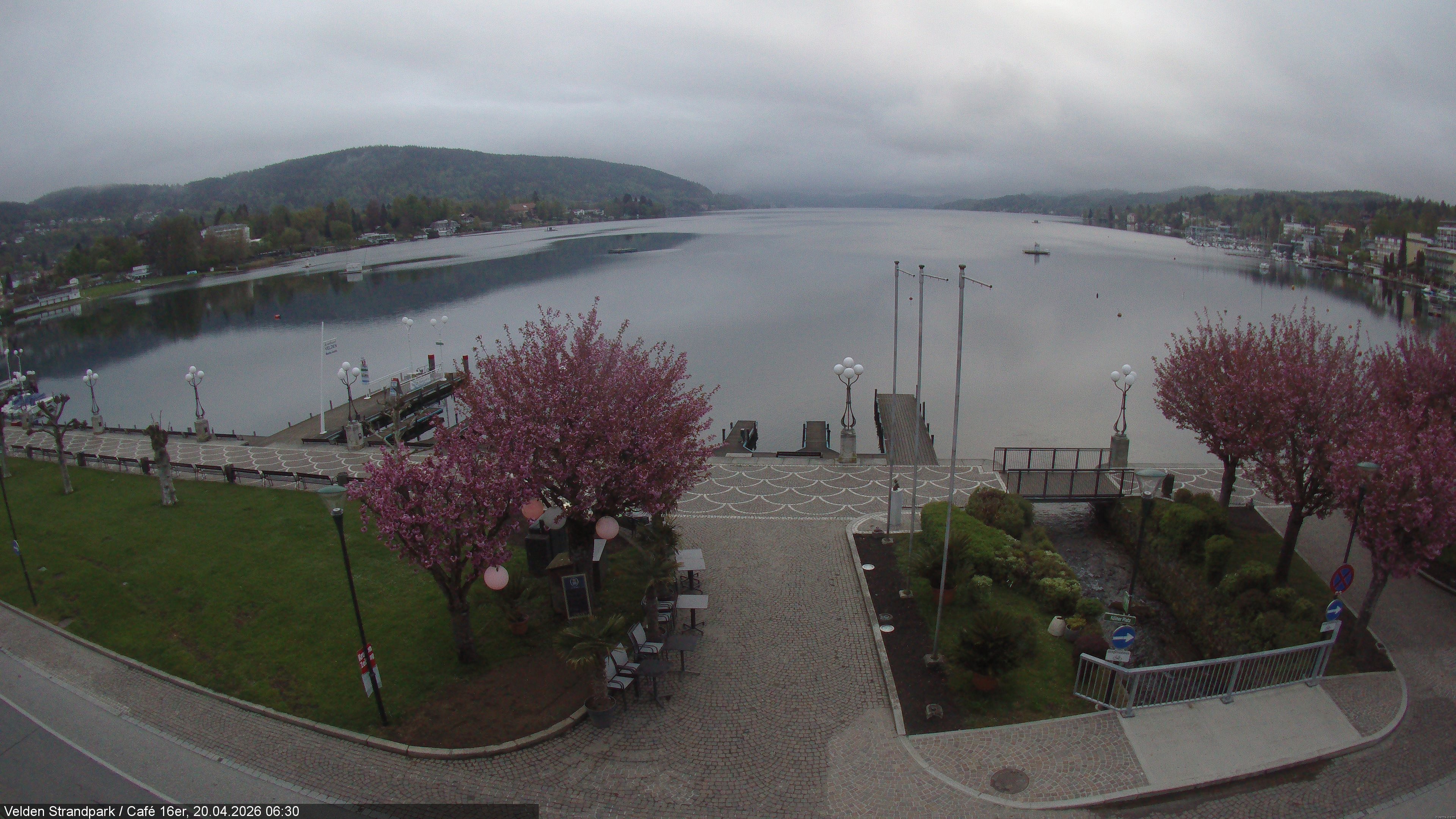 Archiv Foto Webcam Velden Strandpark - Wörthersee