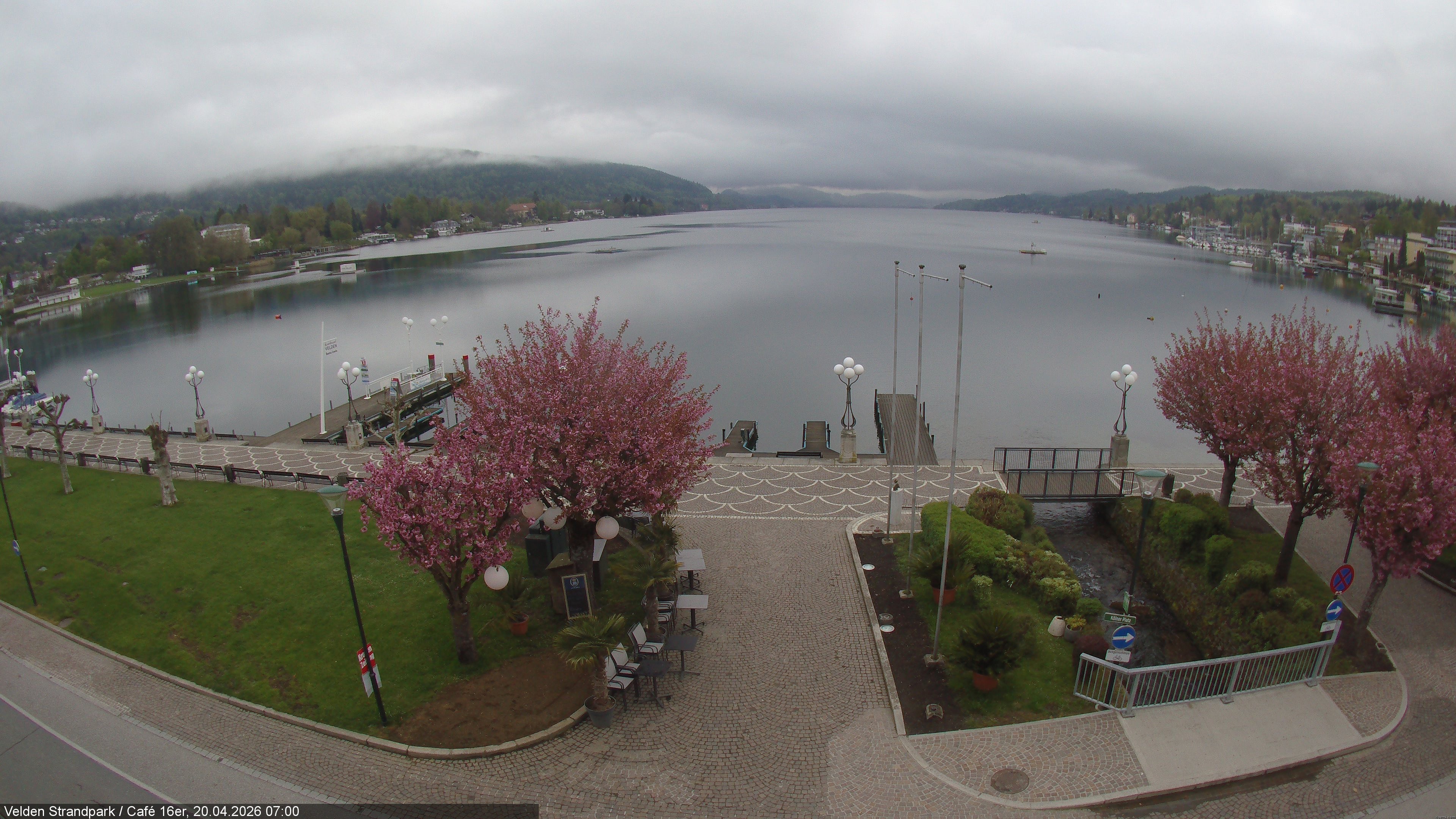Archiv Foto Webcam Velden Strandpark - Wörthersee