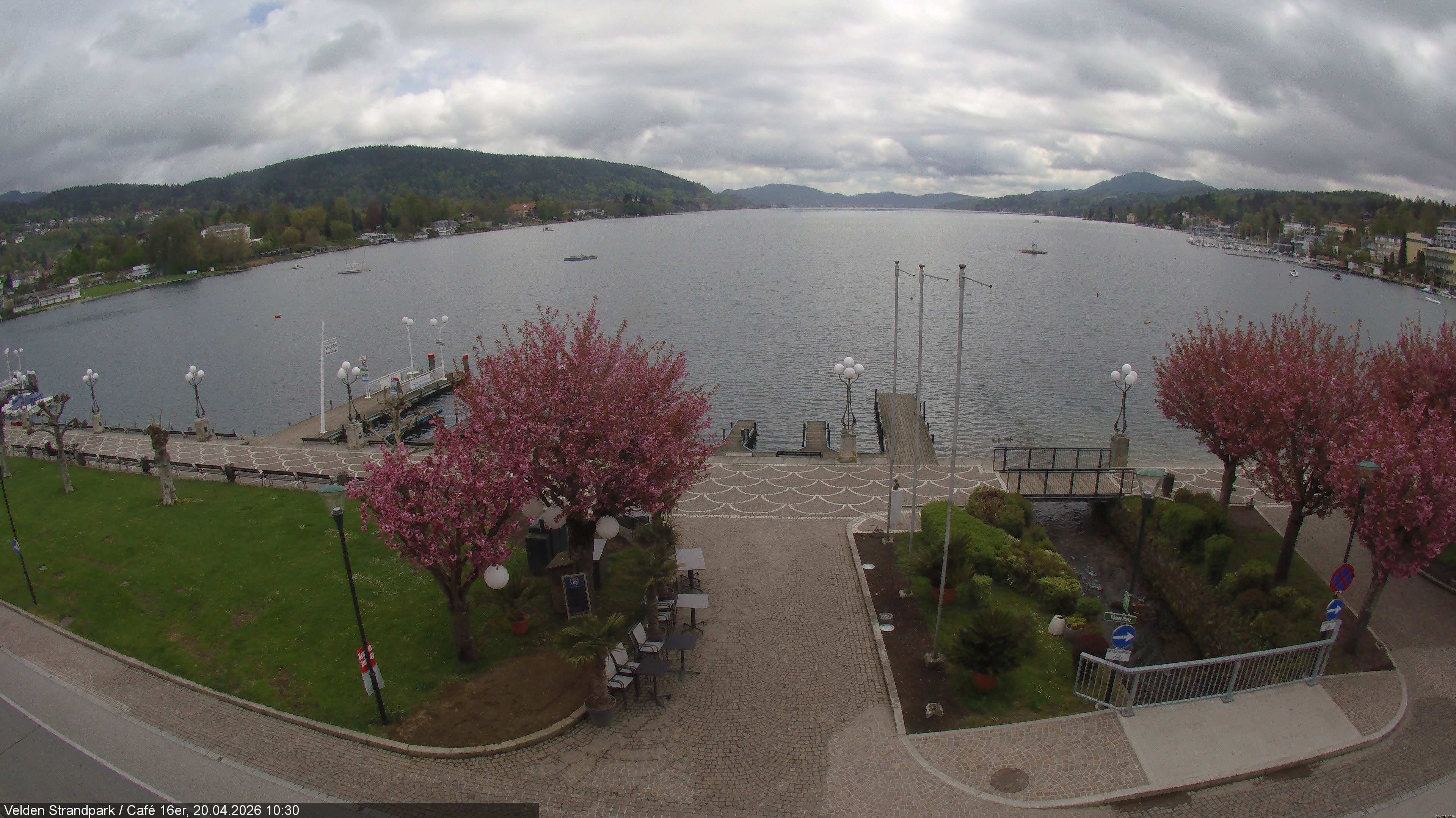 Archiv Foto Webcam Velden Strandpark - Wörthersee