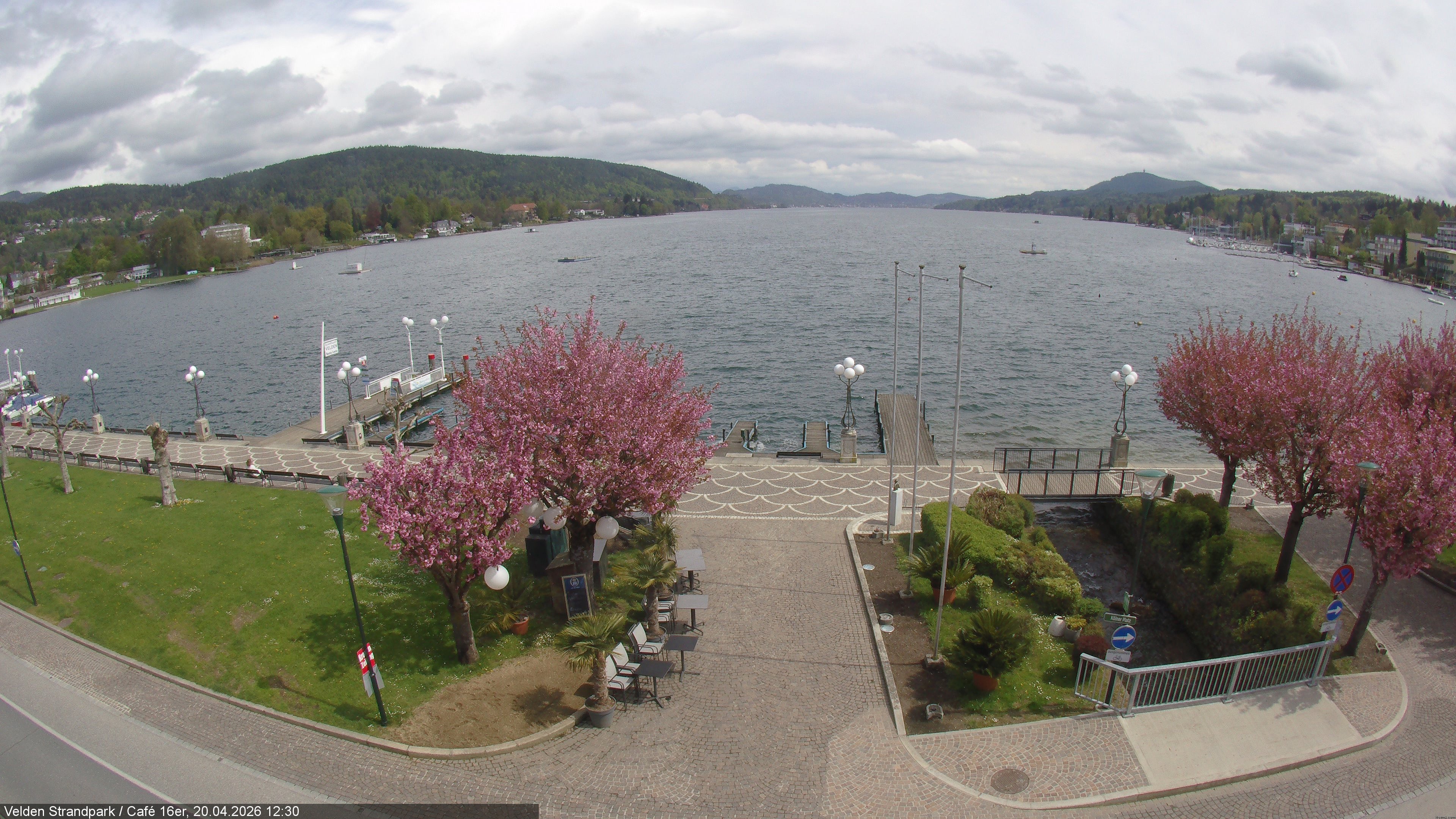 Archiv Foto Webcam Velden Strandpark - Wörthersee