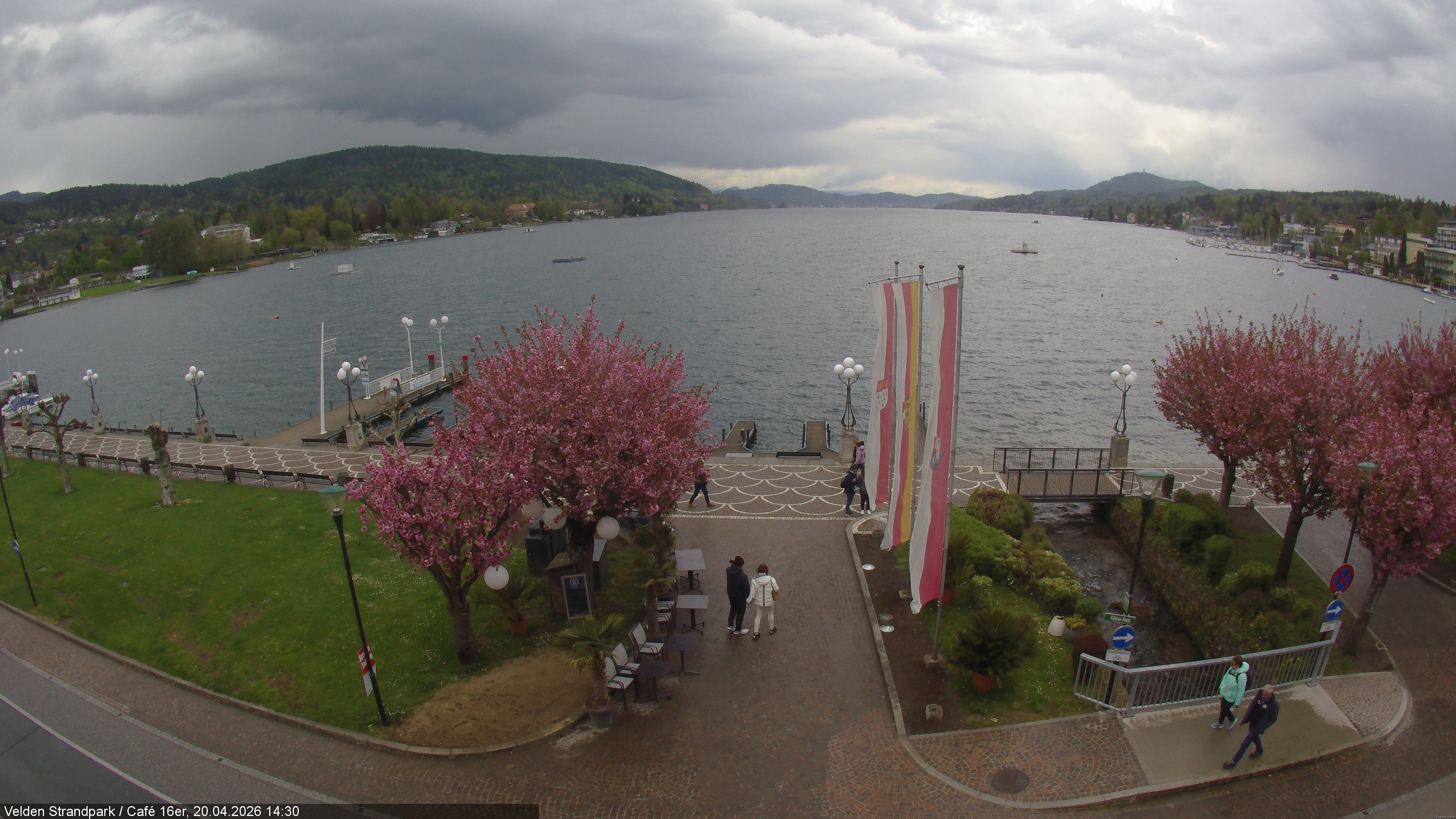 Archiv Foto Webcam Velden Strandpark - Wörthersee