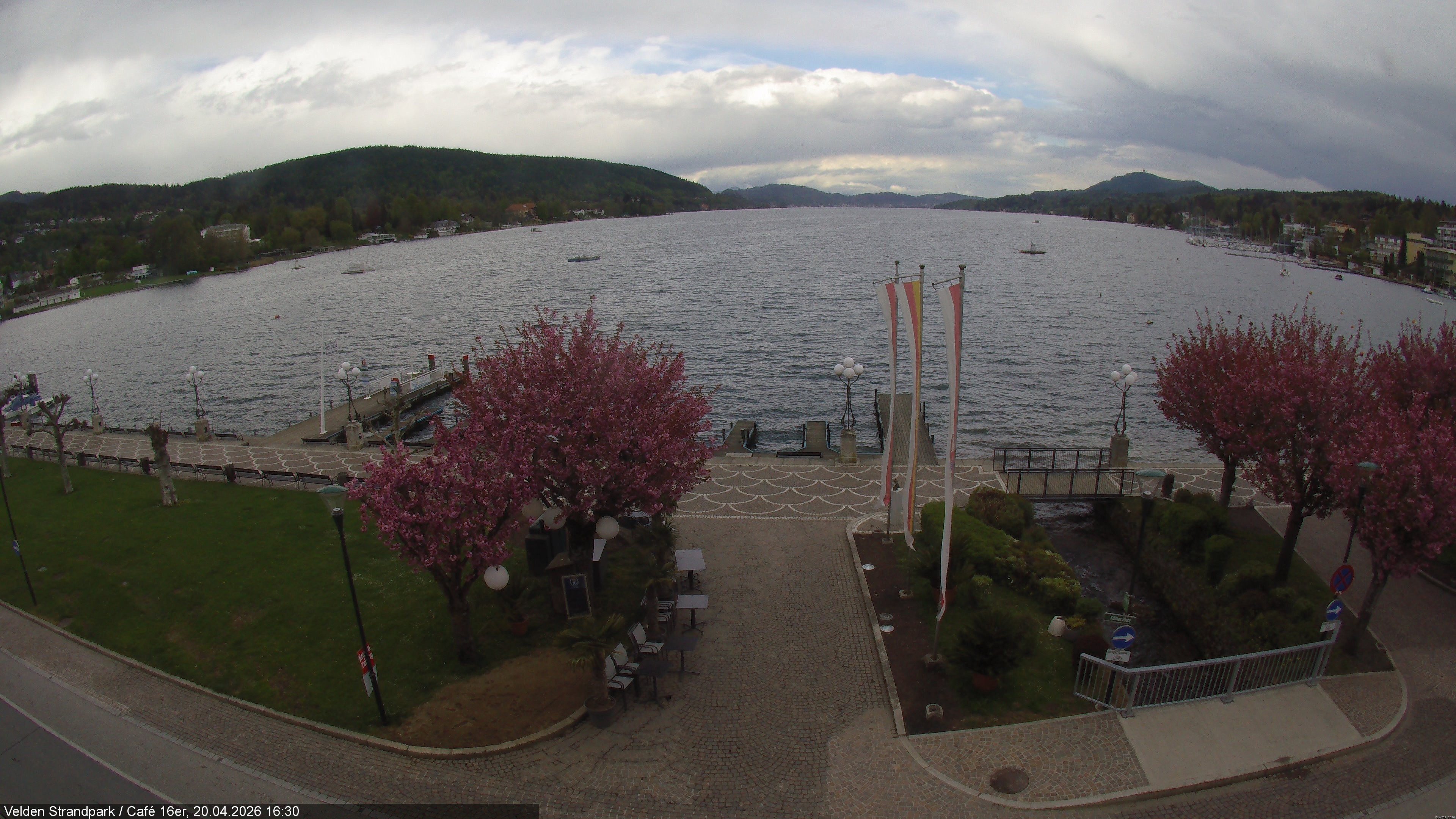 Archiv Foto Webcam Velden Strandpark - Wörthersee