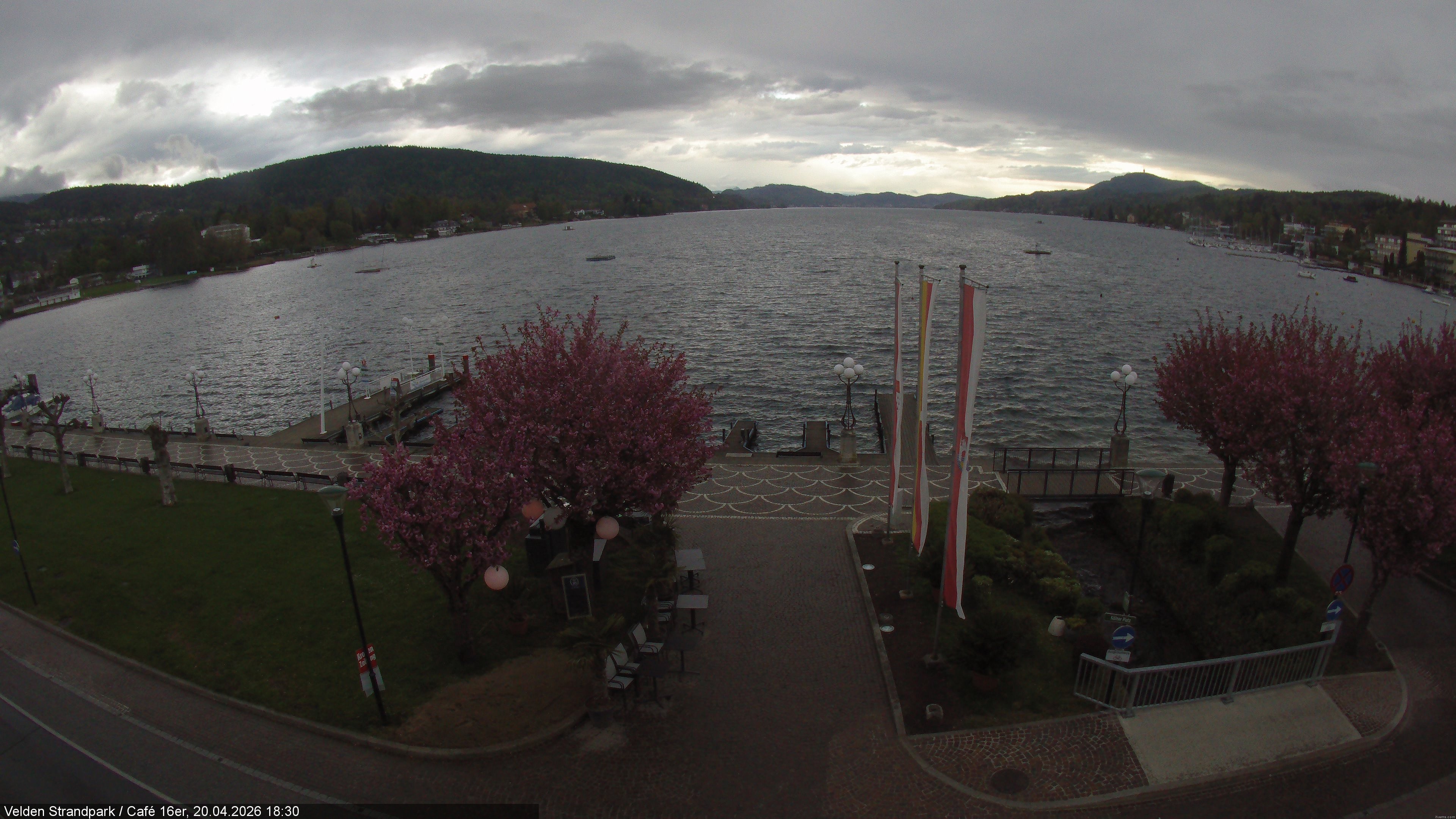 Archiv Foto Webcam Velden Strandpark - Wörthersee