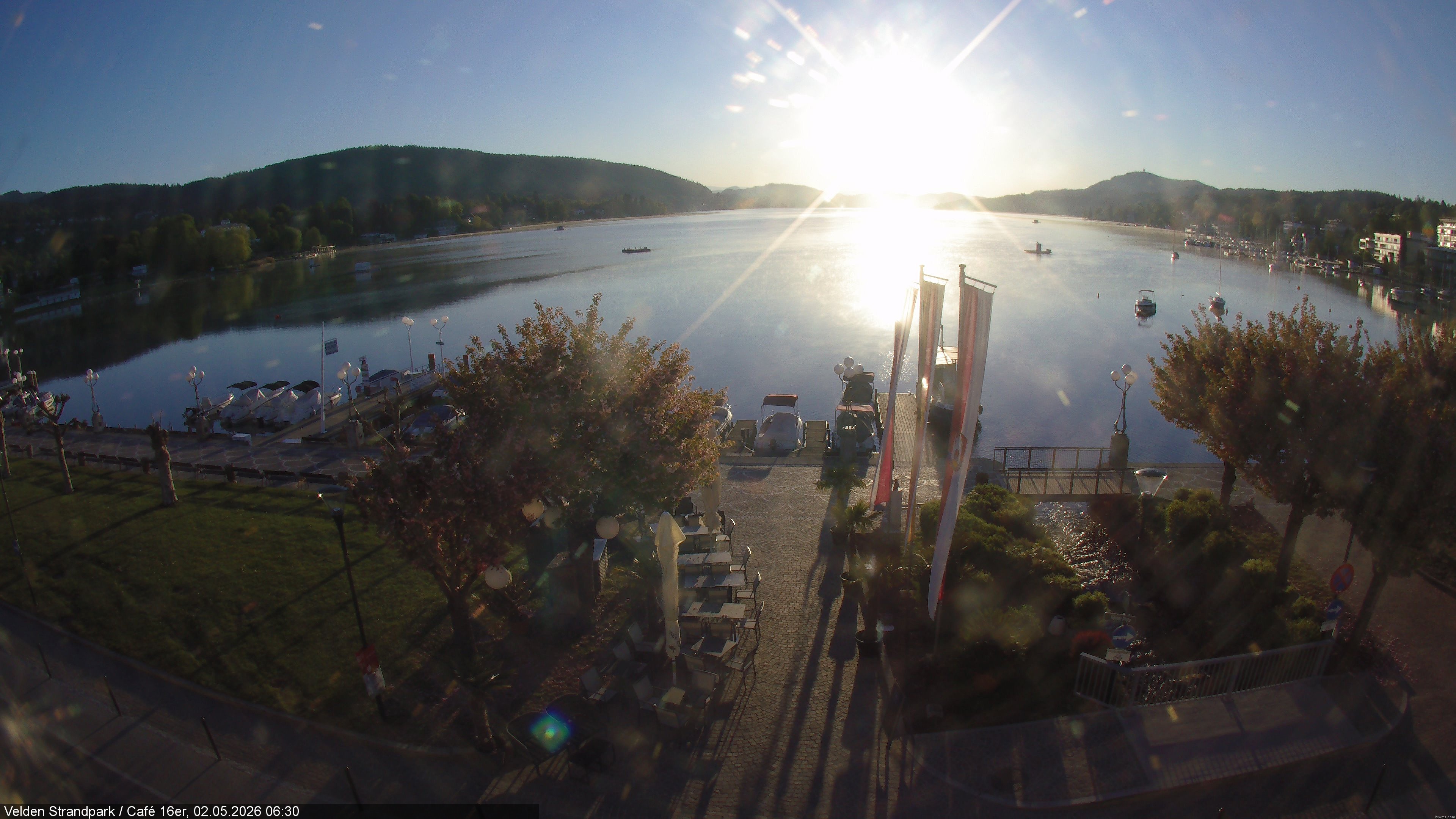 Archiv Foto Webcam Velden Strandpark - Wörthersee
