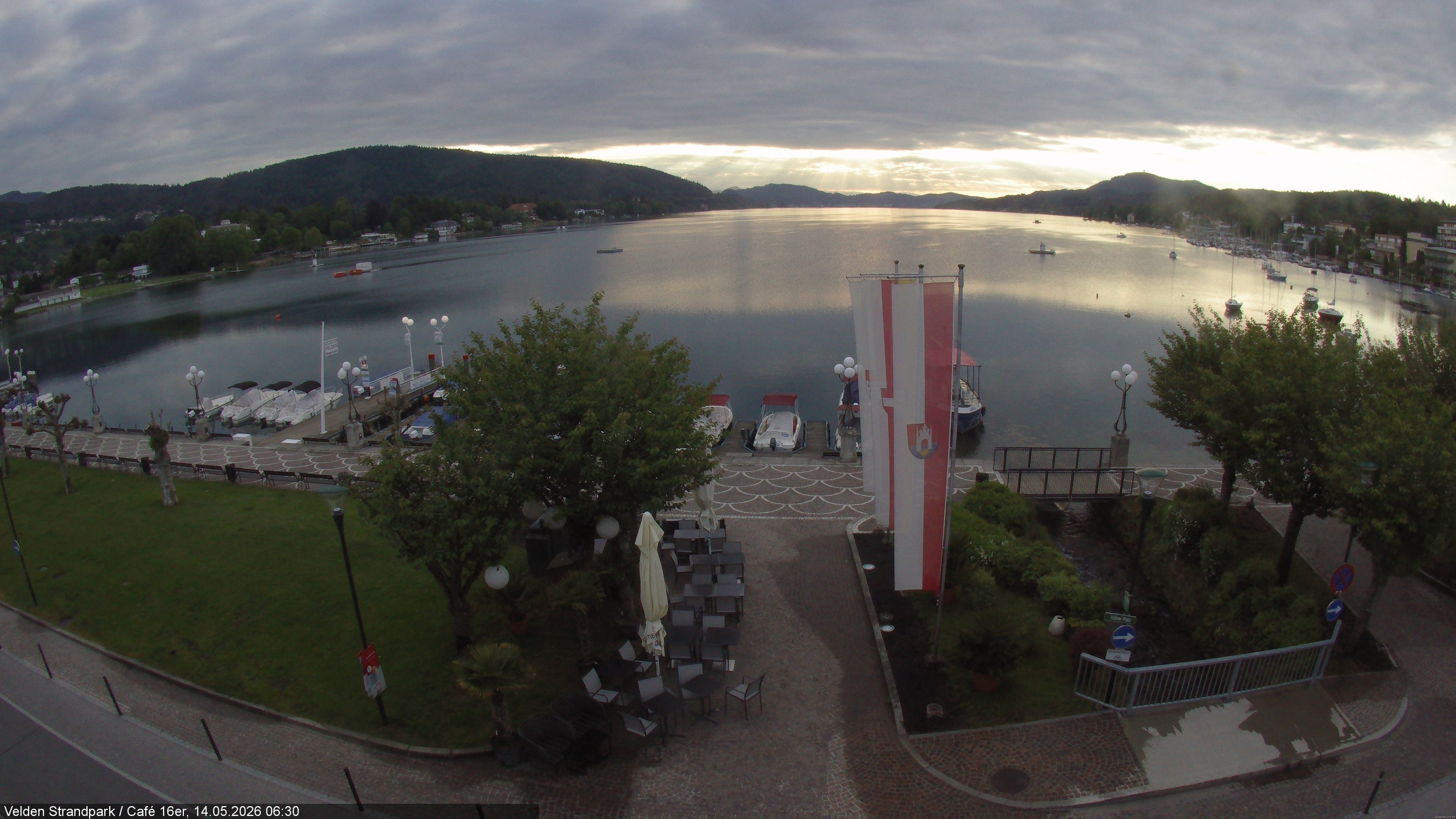 Archiv Foto Webcam Velden Strandpark - Wörthersee