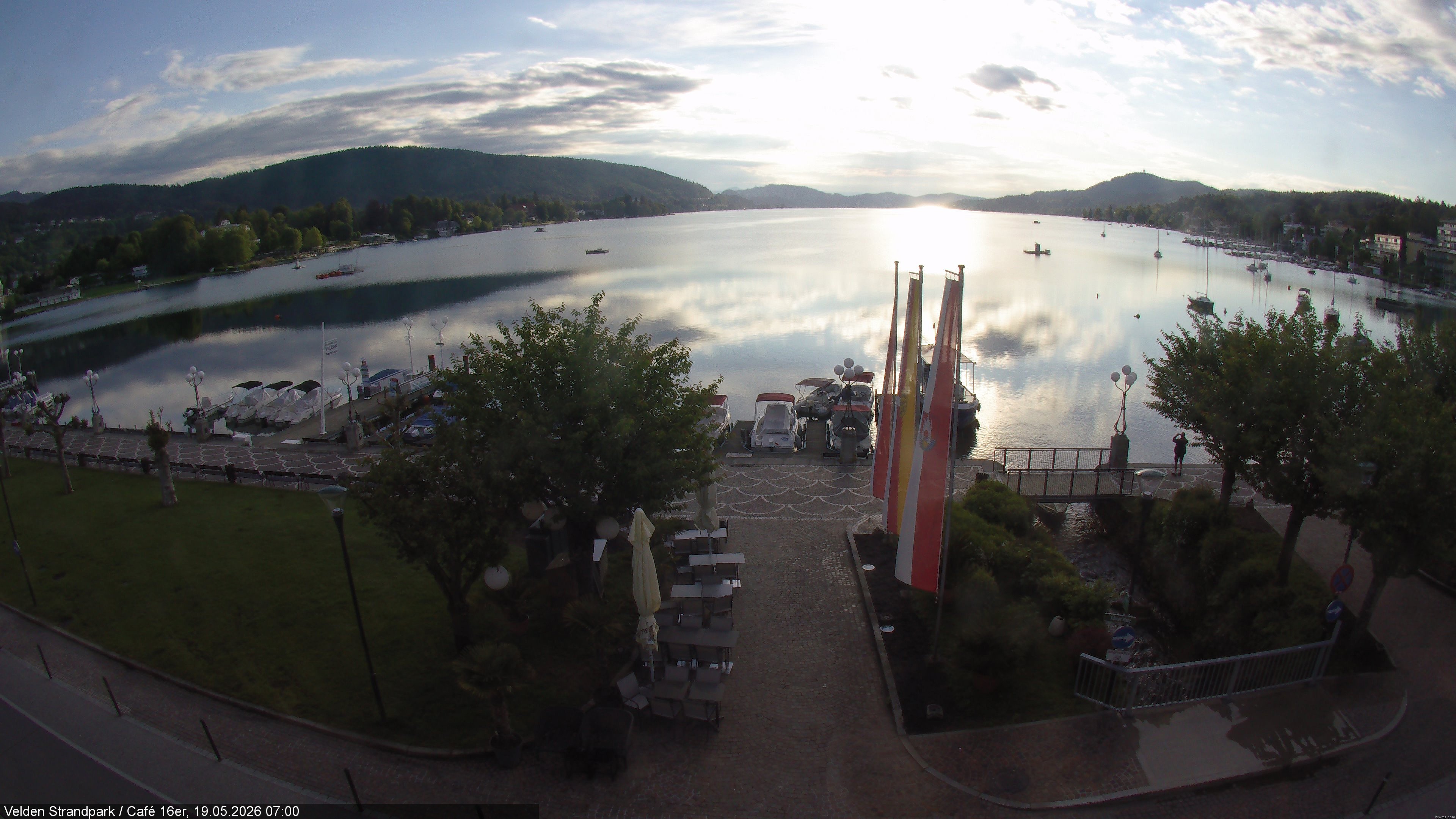 Archiv Foto Webcam Velden Strandpark - Wörthersee