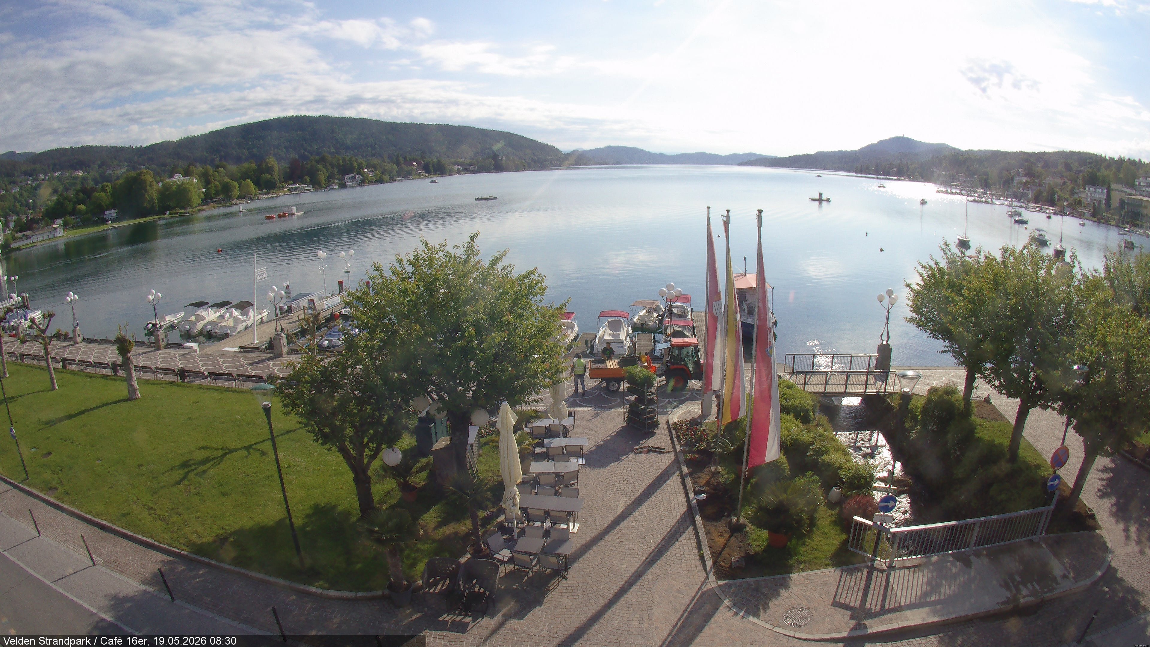 Archiv Foto Webcam Velden Strandpark - Wörthersee