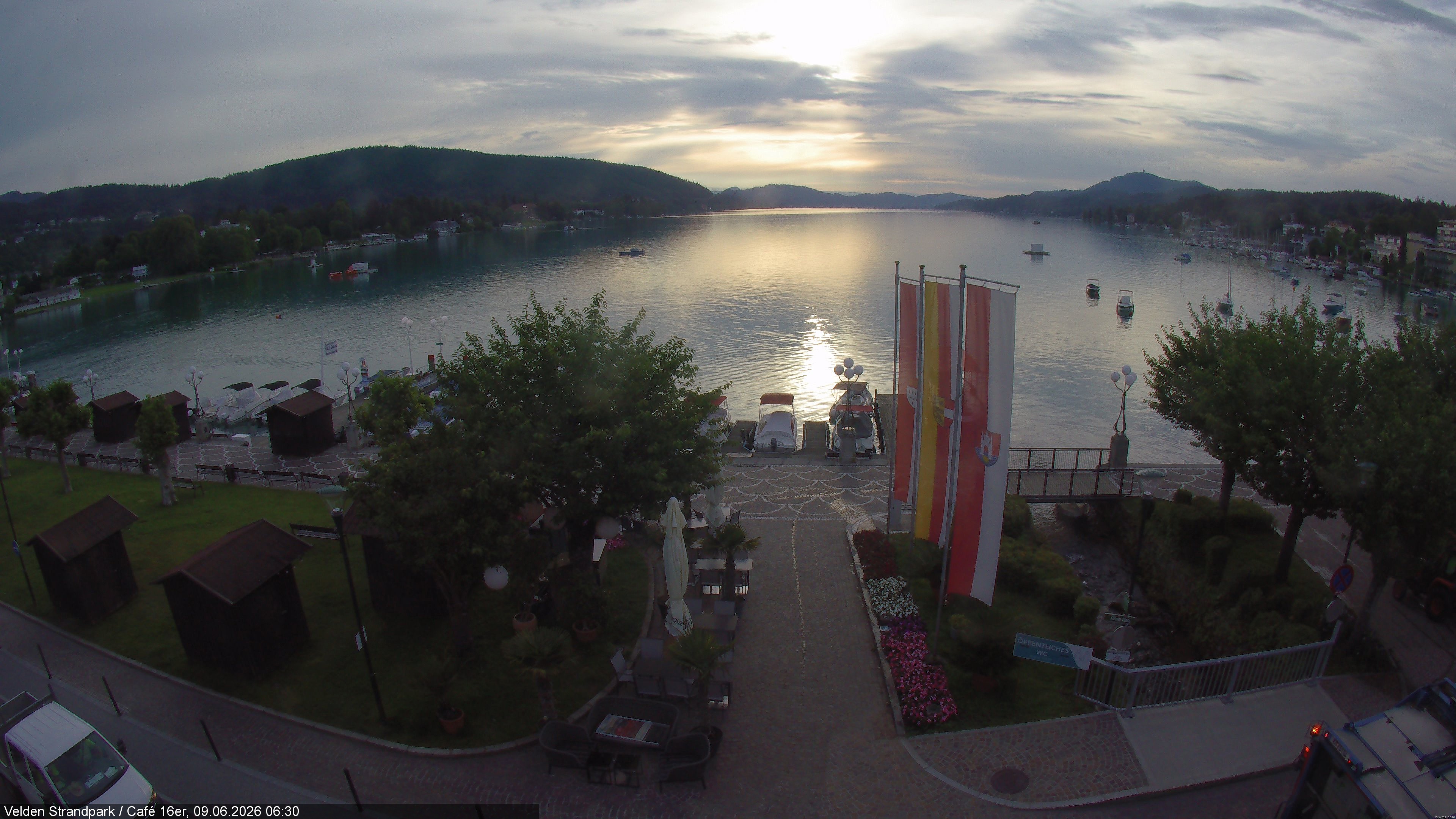 Archiv Foto Webcam Velden Strandpark - Wörthersee