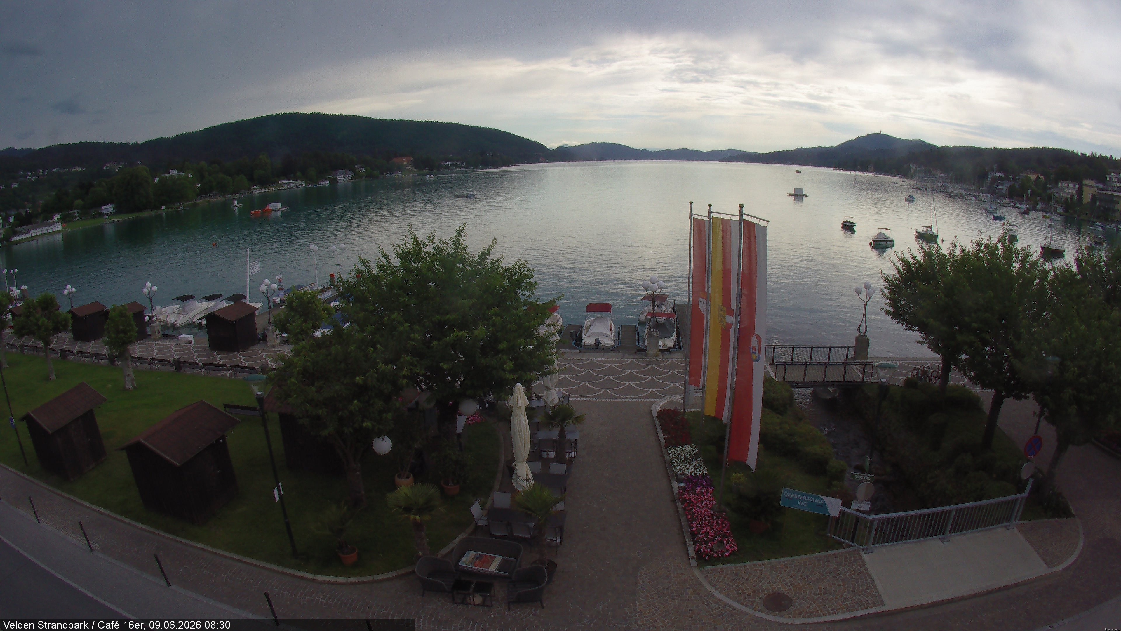 Archiv Foto Webcam Velden Strandpark - Wörthersee