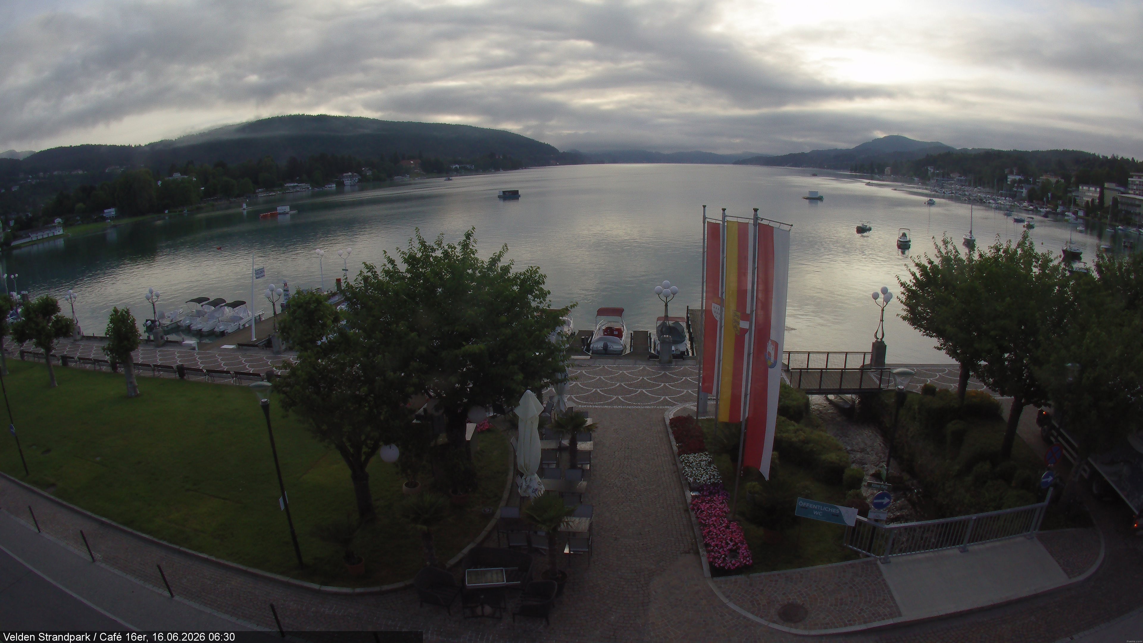 Archiv Foto Webcam Velden Strandpark - Wörthersee