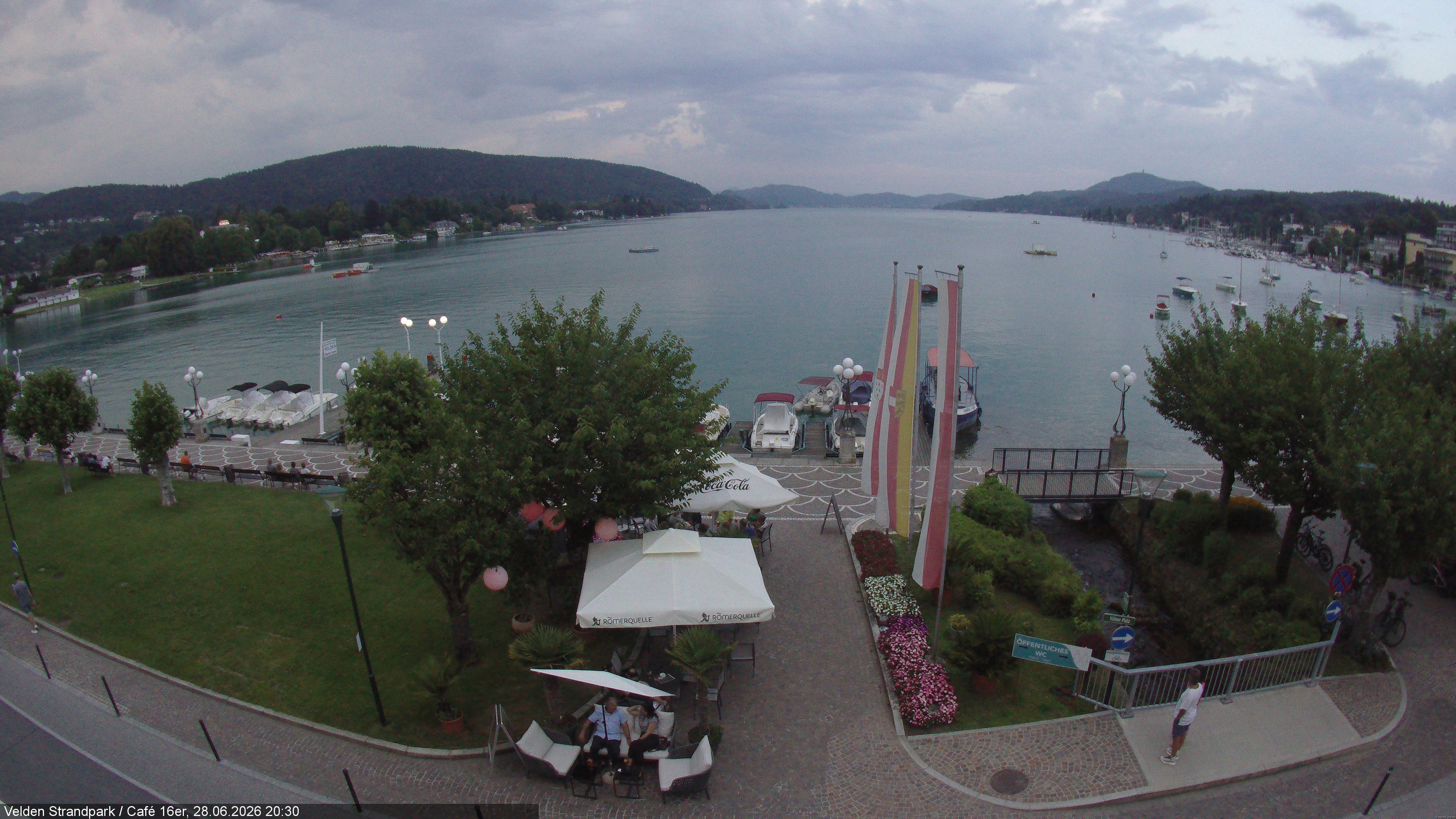 Archiv Foto Webcam Velden Strandpark - Wörthersee