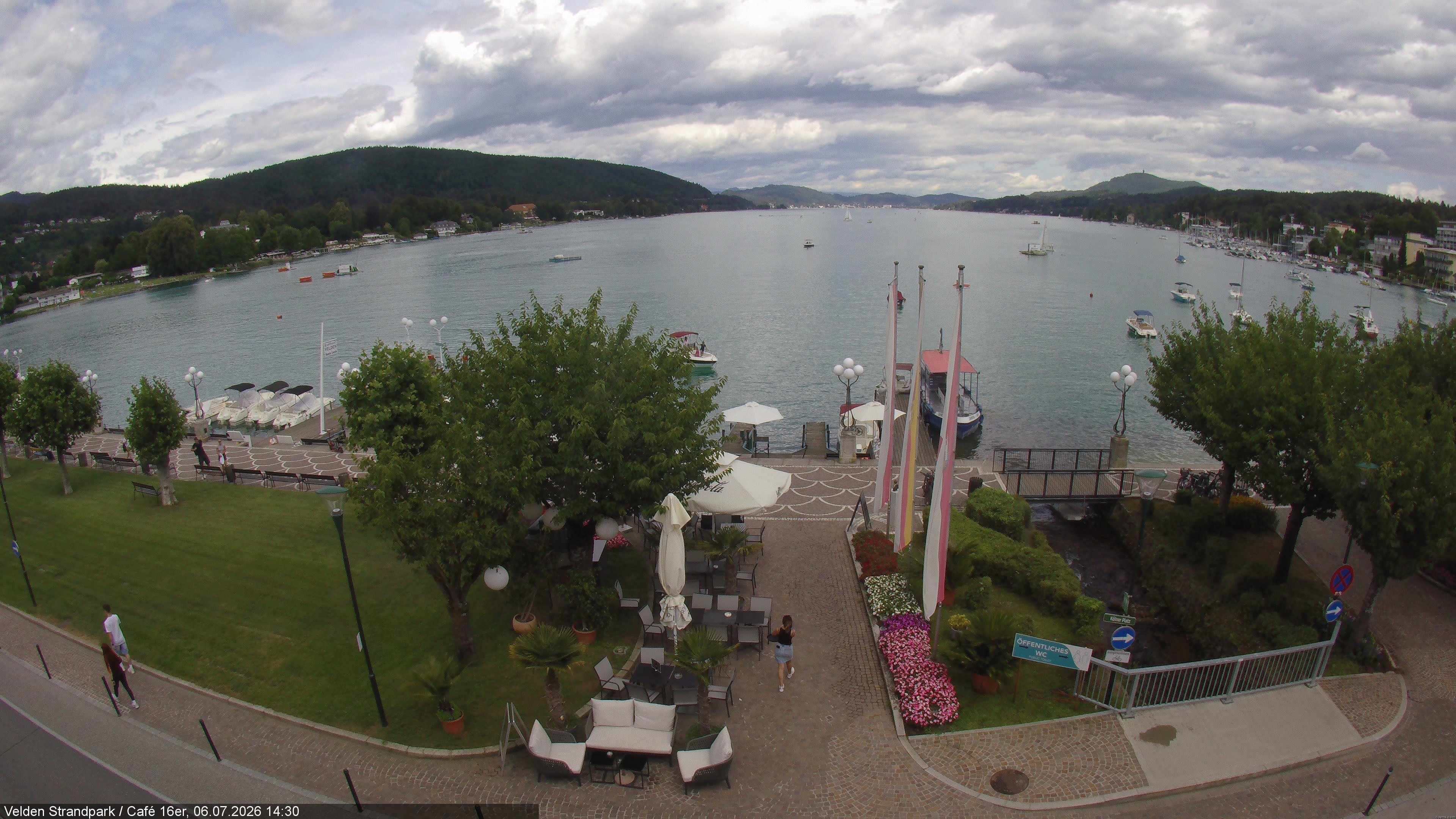 Archiv Foto Webcam Velden Strandpark - Wörthersee