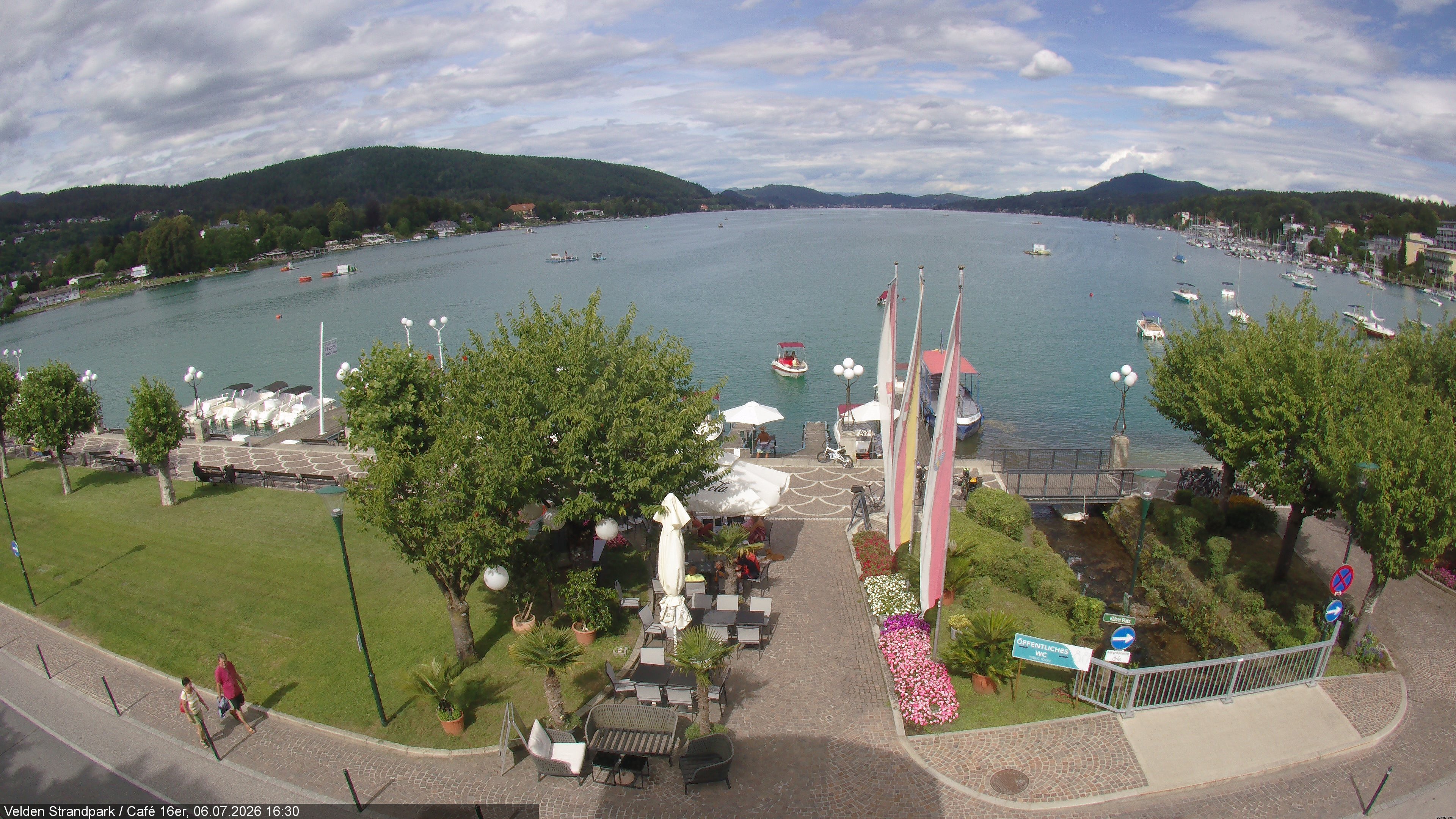 Archiv Foto Webcam Velden Strandpark - Wörthersee