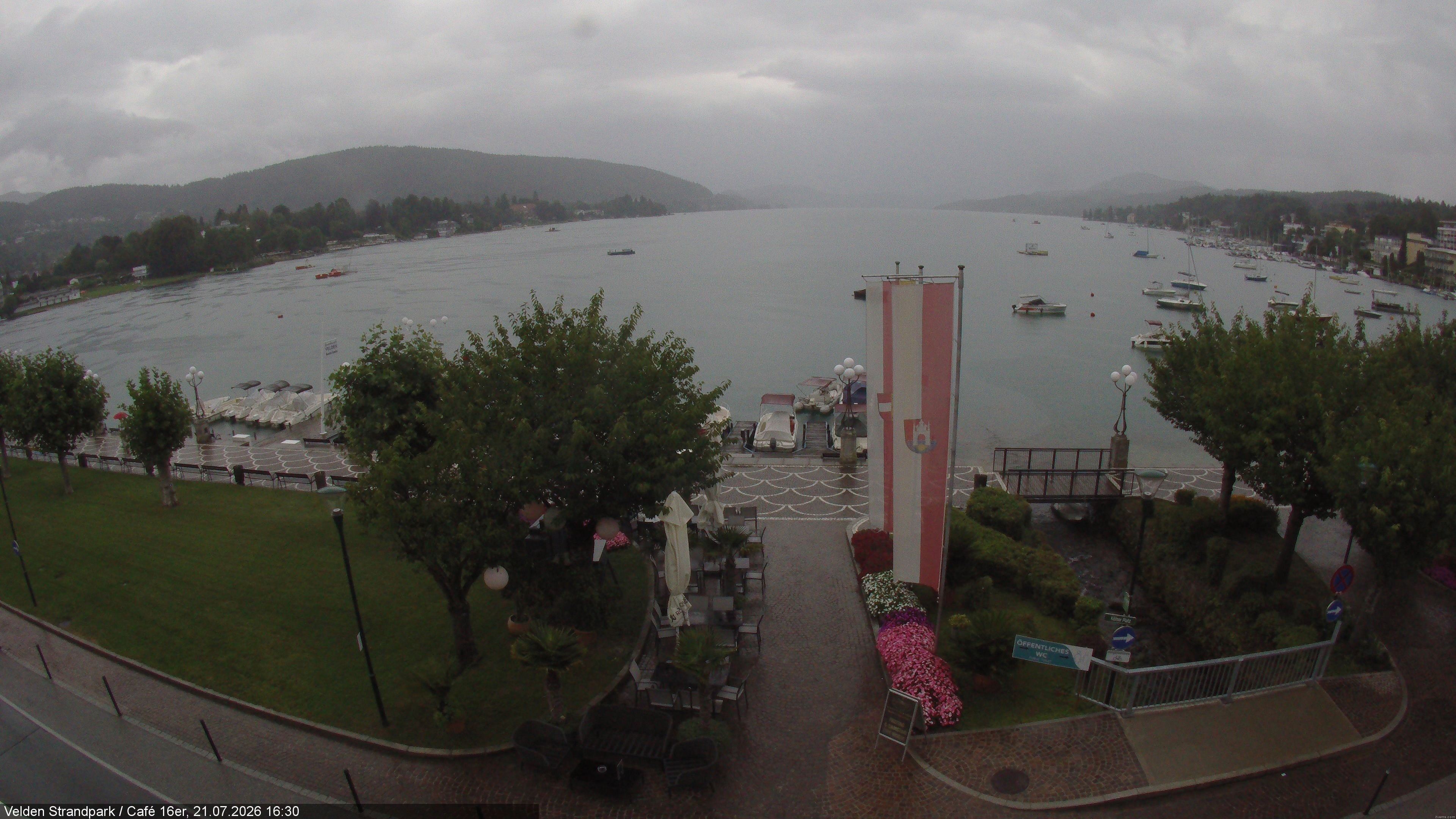 Archiv Foto Webcam Velden Strandpark - Wörthersee