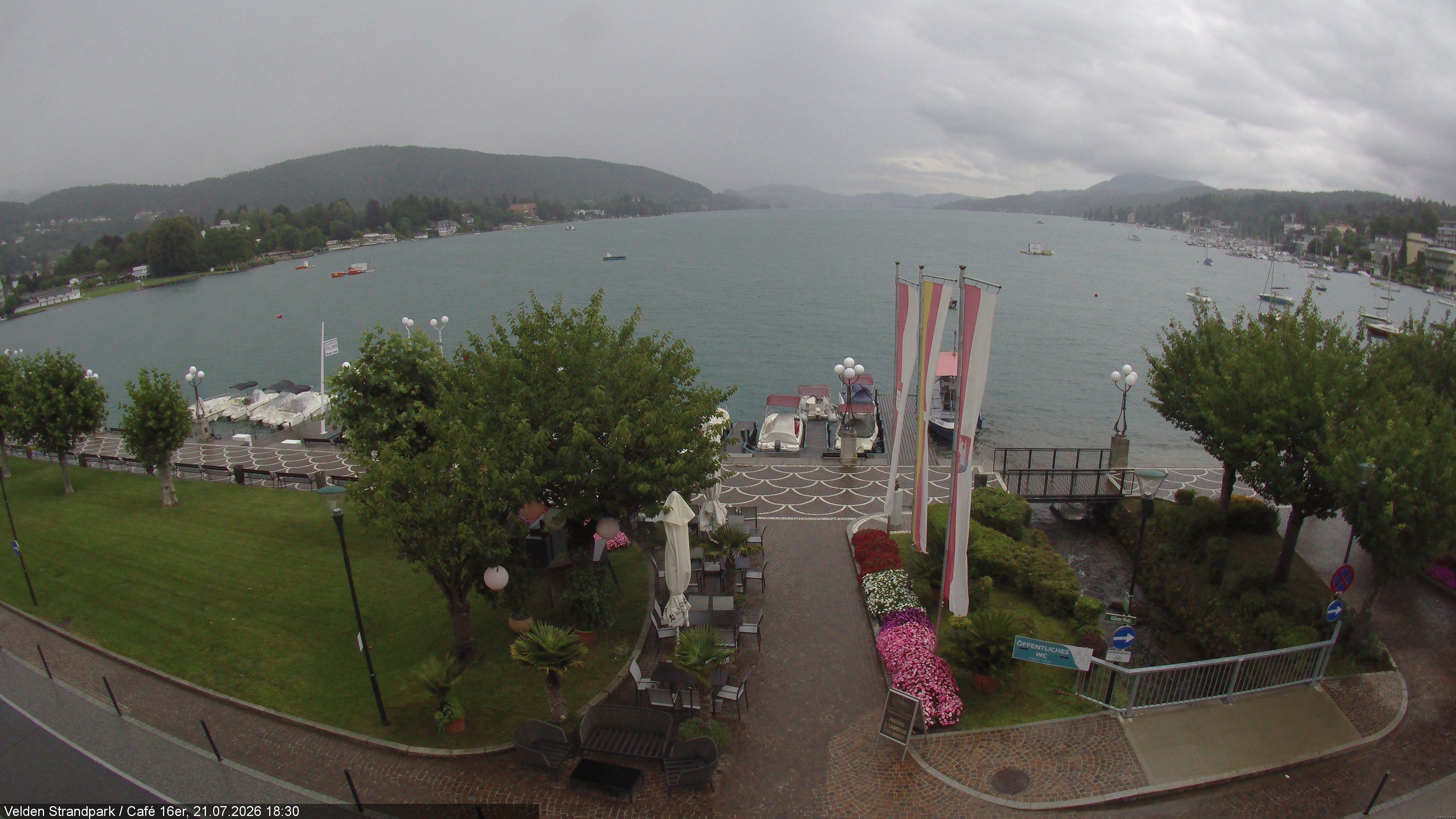 Archiv Foto Webcam Velden Strandpark - Wörthersee
