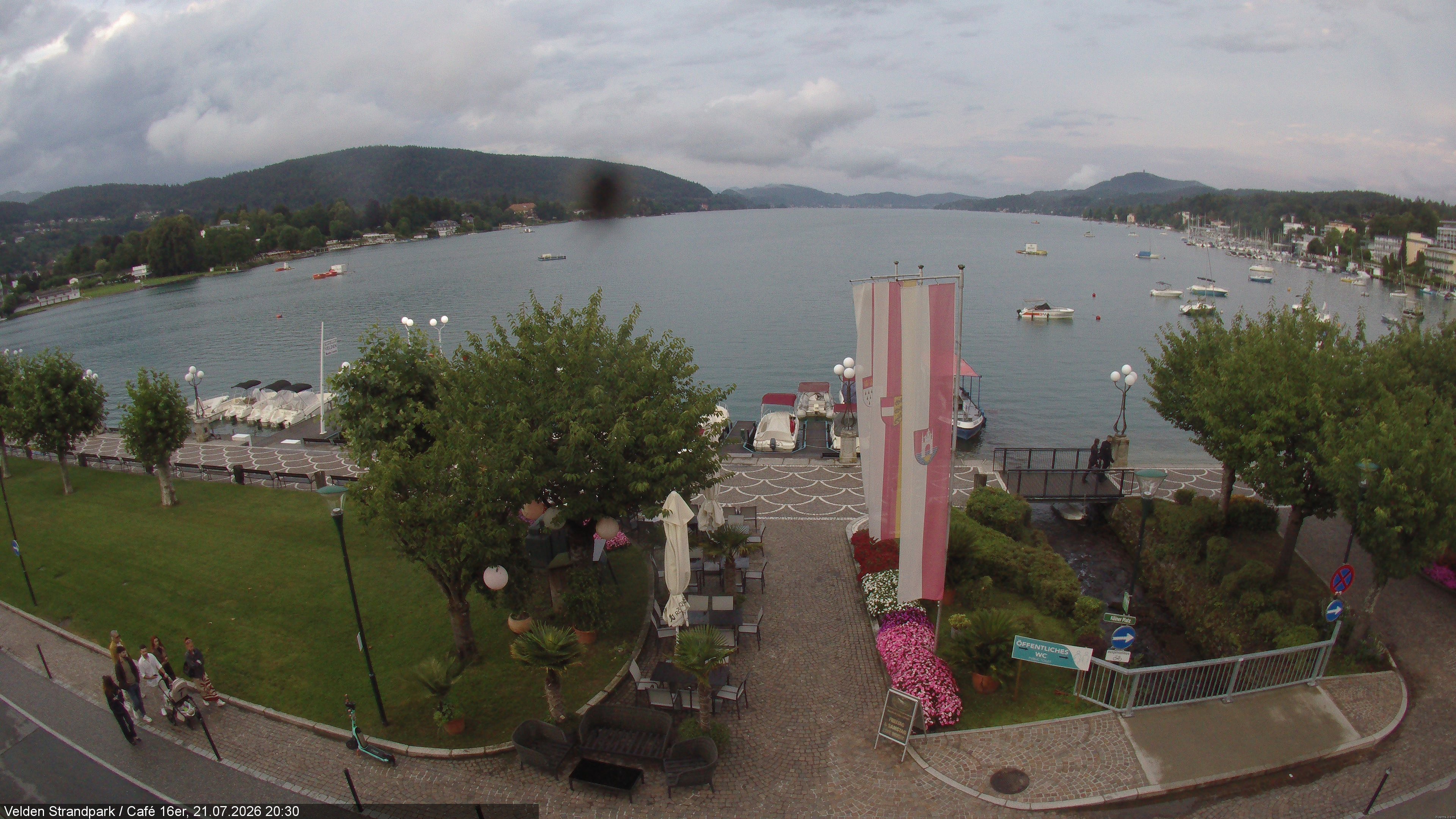 Archiv Foto Webcam Velden Strandpark - Wörthersee