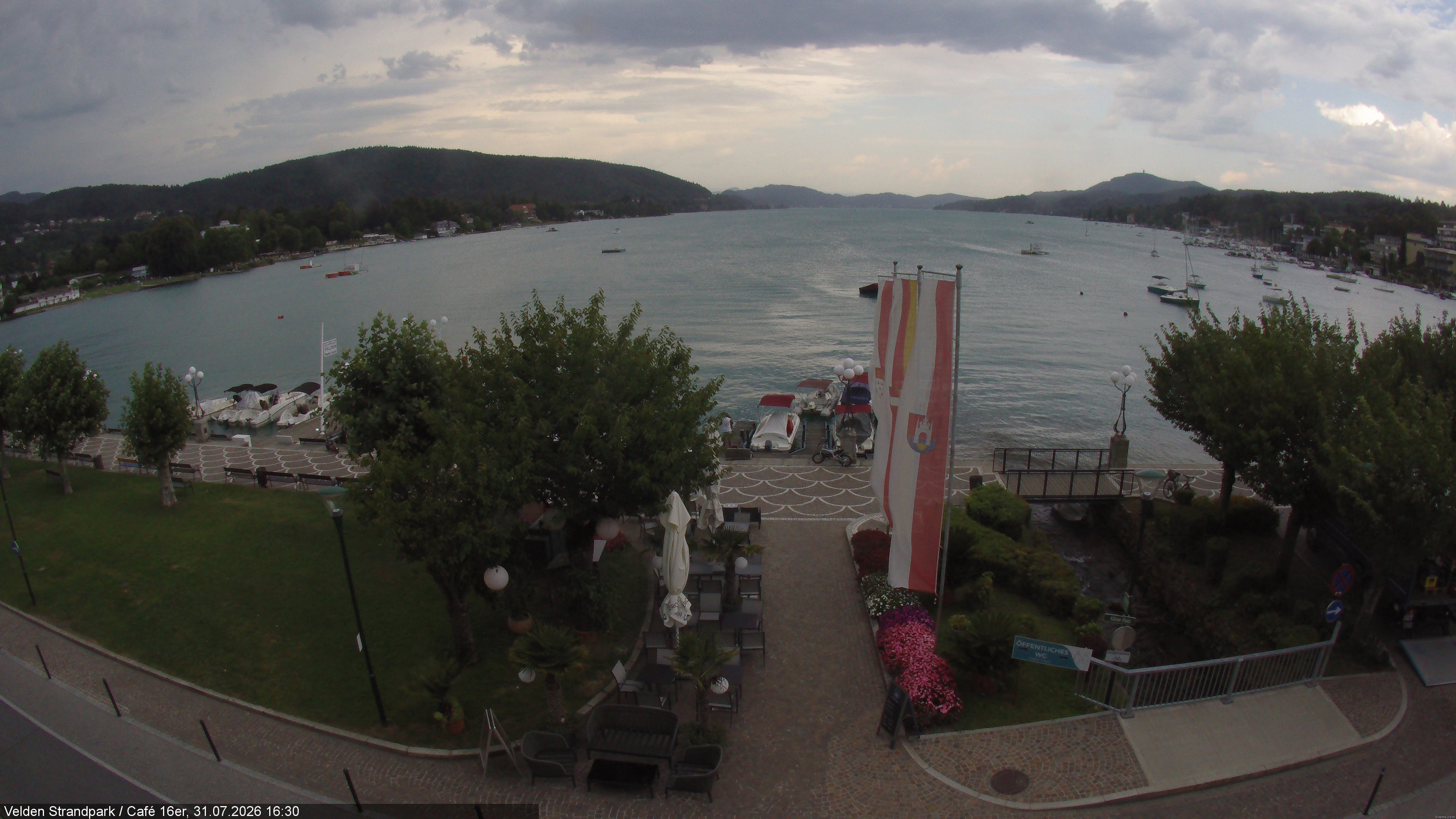 Archiv Foto Webcam Velden Strandpark - Wörthersee