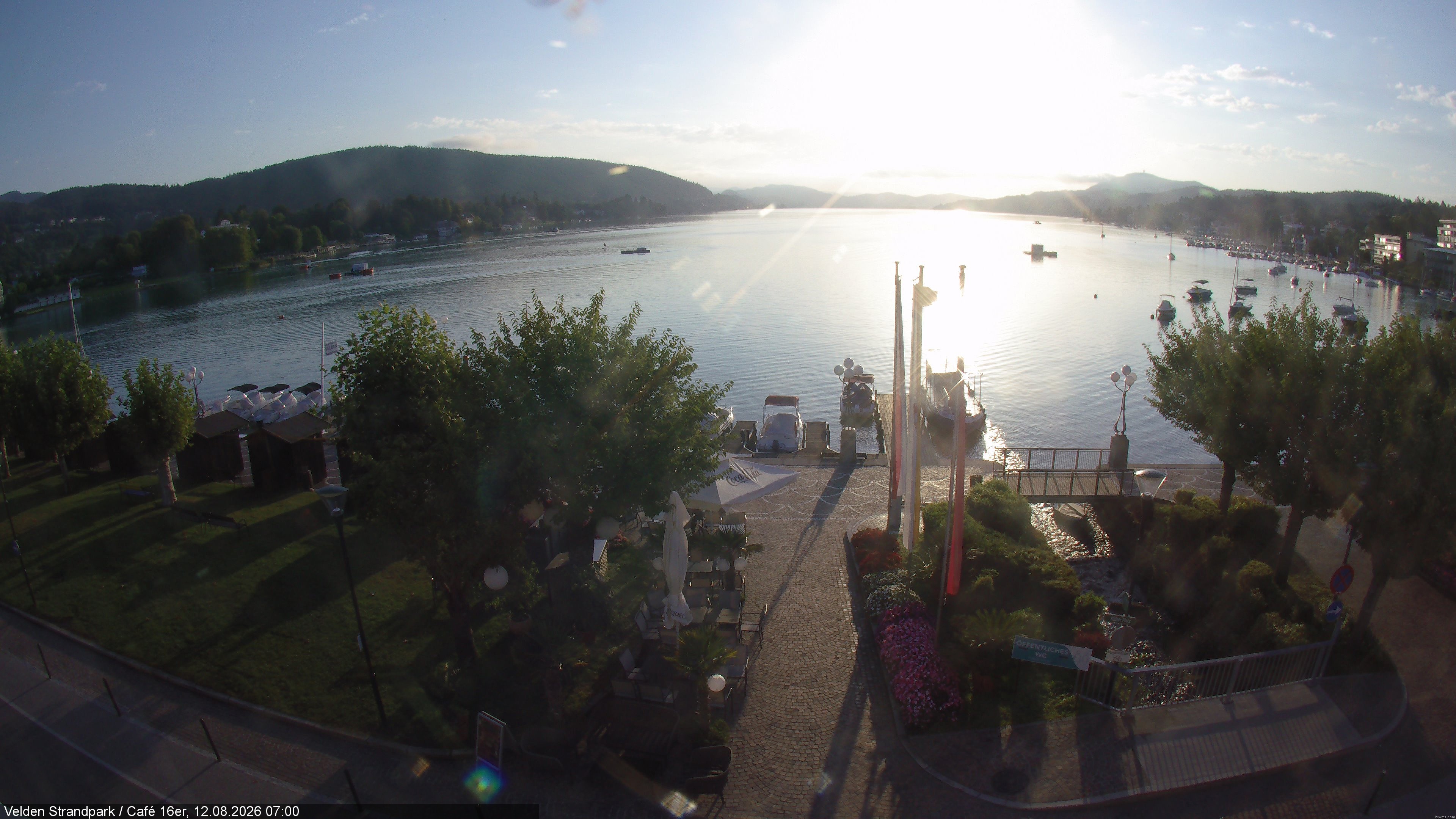 Archiv Foto Webcam Velden Strandpark - Wörthersee