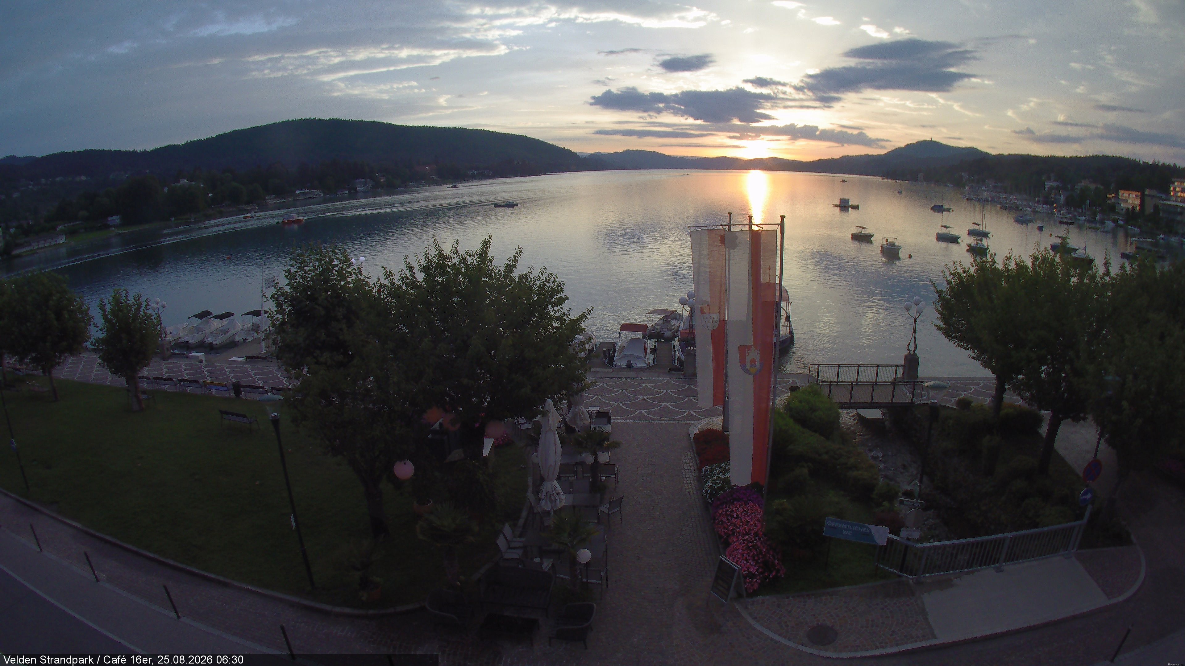 Archiv Foto Webcam Velden Strandpark - Wörthersee