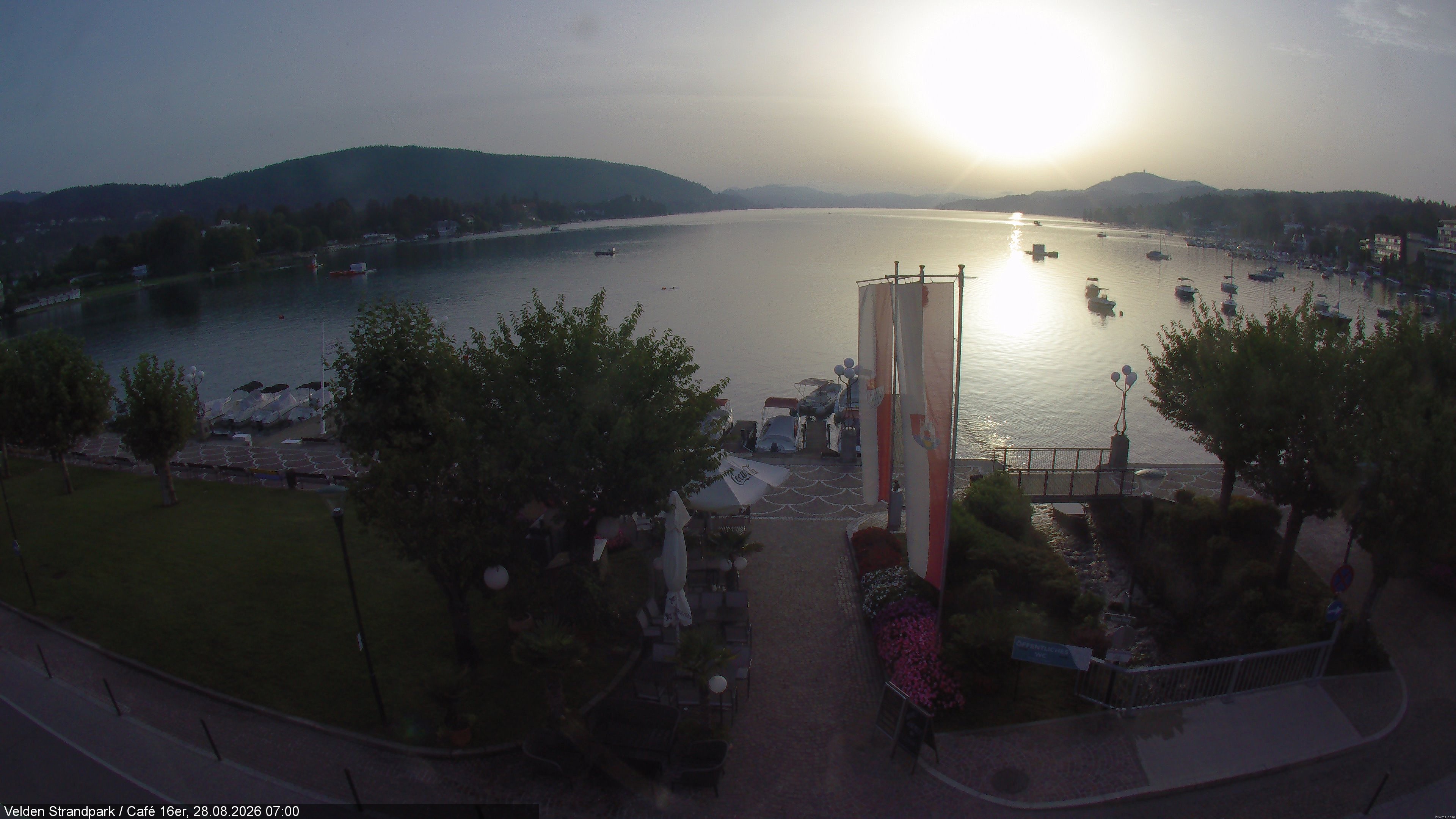 Archiv Foto Webcam Velden Strandpark - Wörthersee