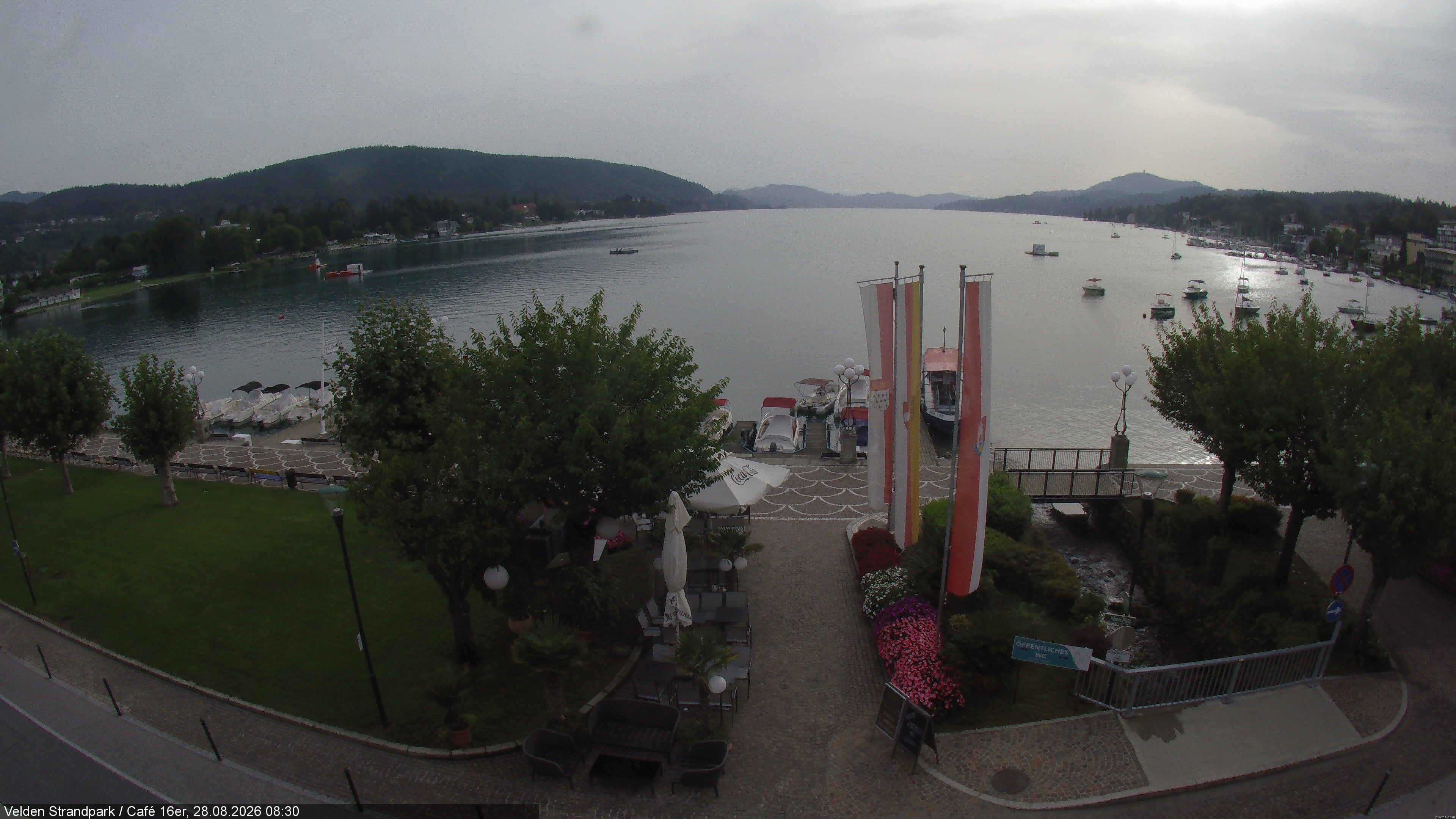 Archiv Foto Webcam Velden Strandpark - Wörthersee