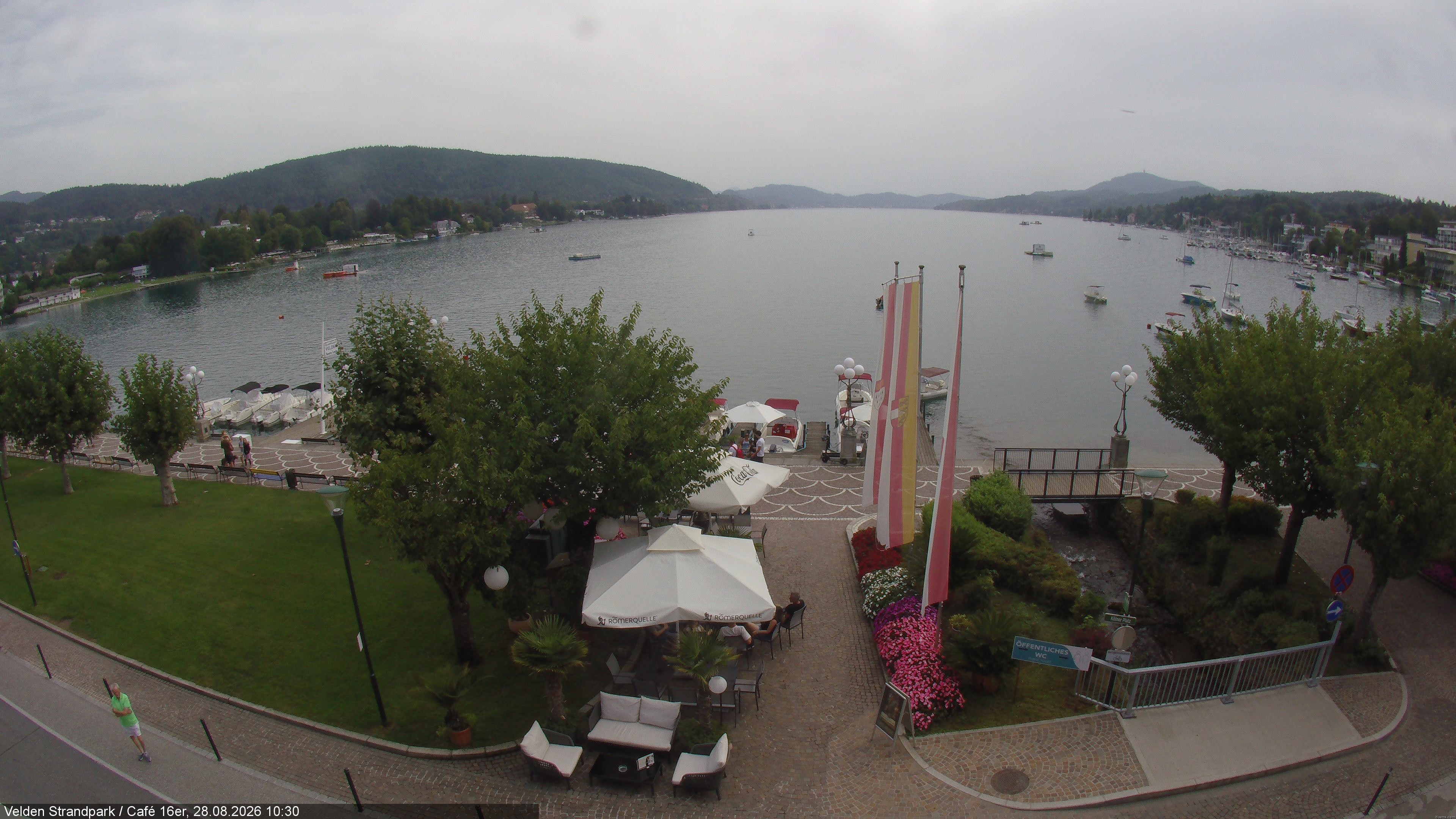 Archiv Foto Webcam Velden Strandpark - Wörthersee