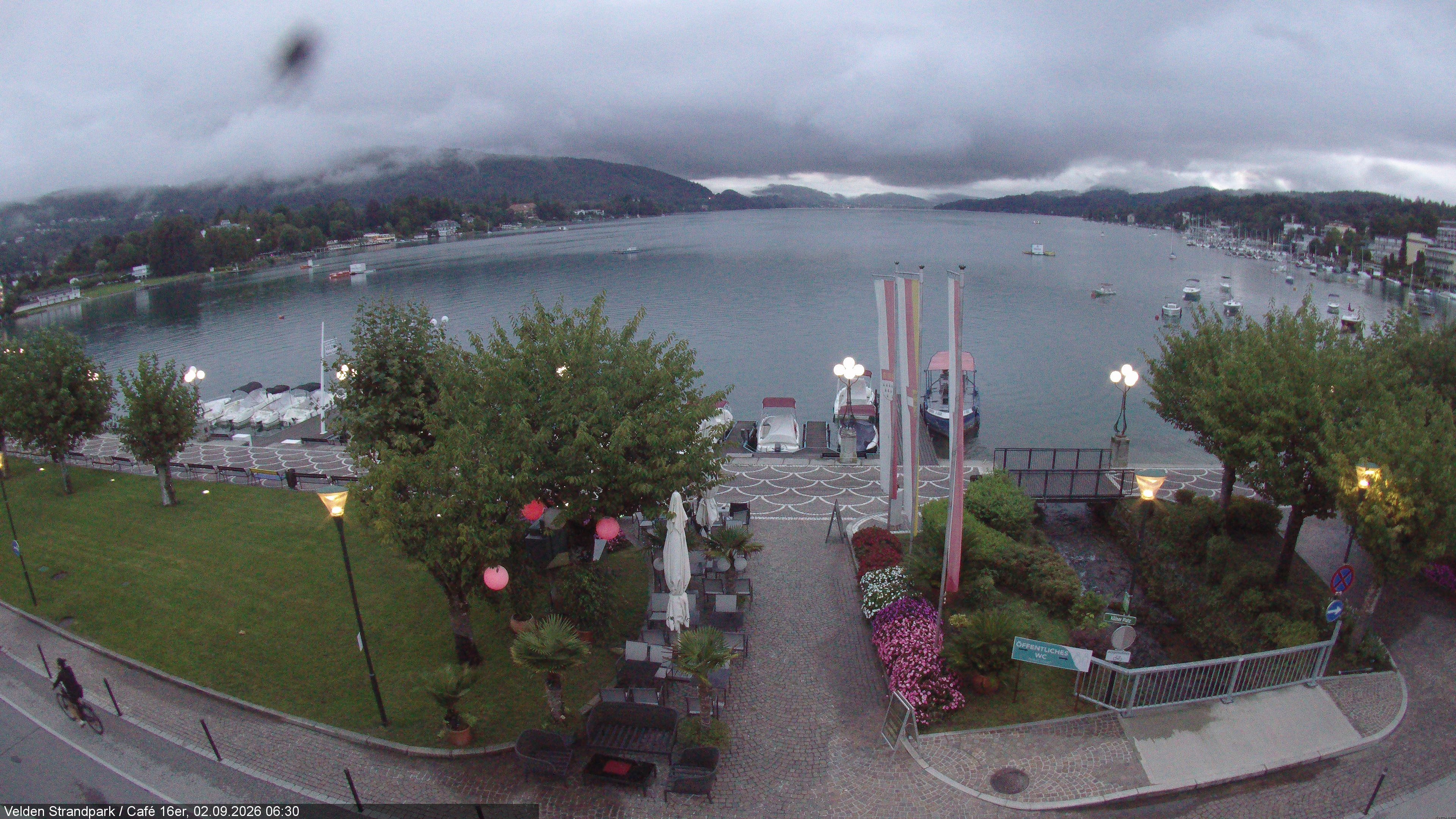 Archiv Foto Webcam Velden Strandpark - Wörthersee