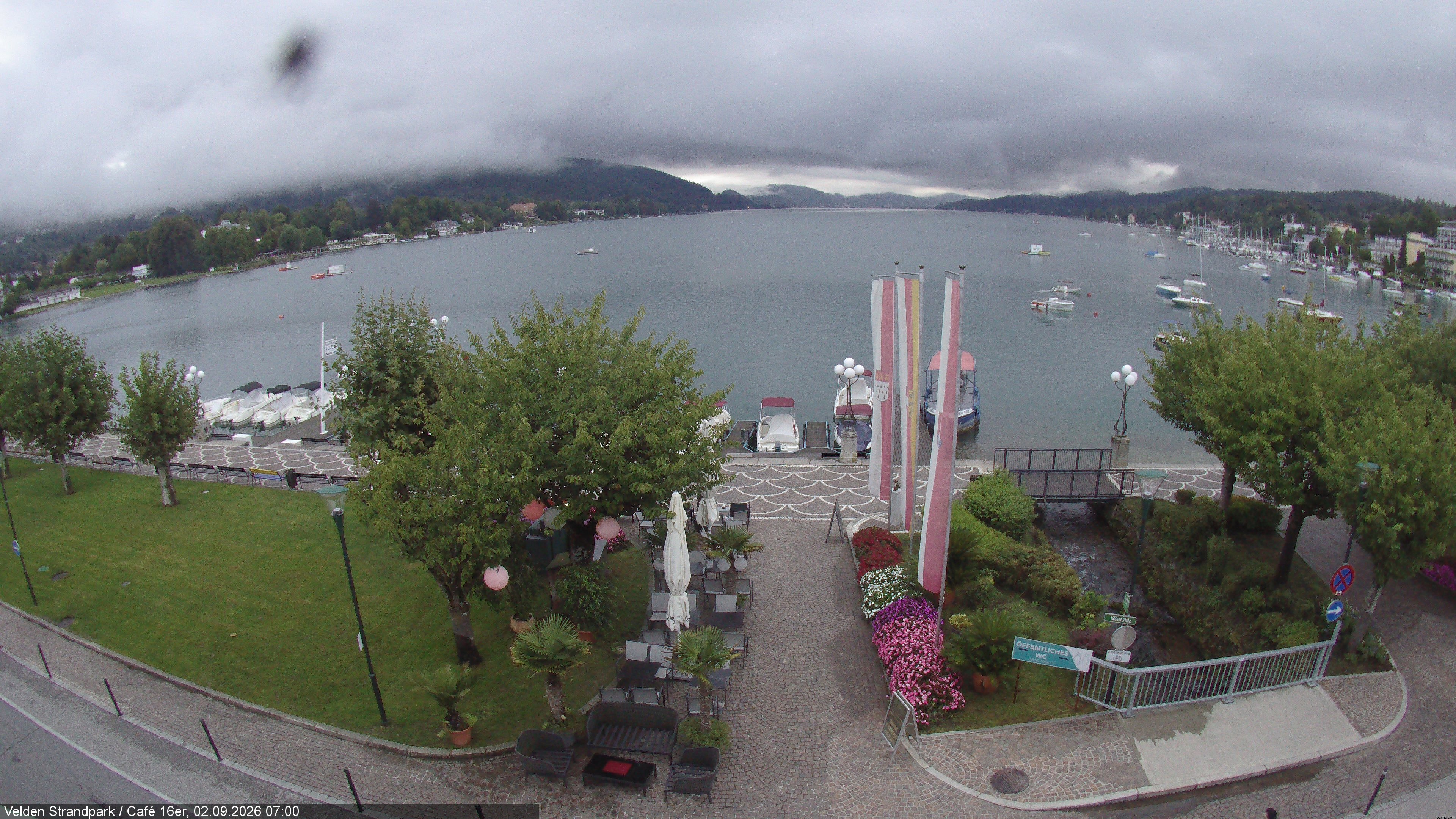 Archiv Foto Webcam Velden Strandpark - Wörthersee
