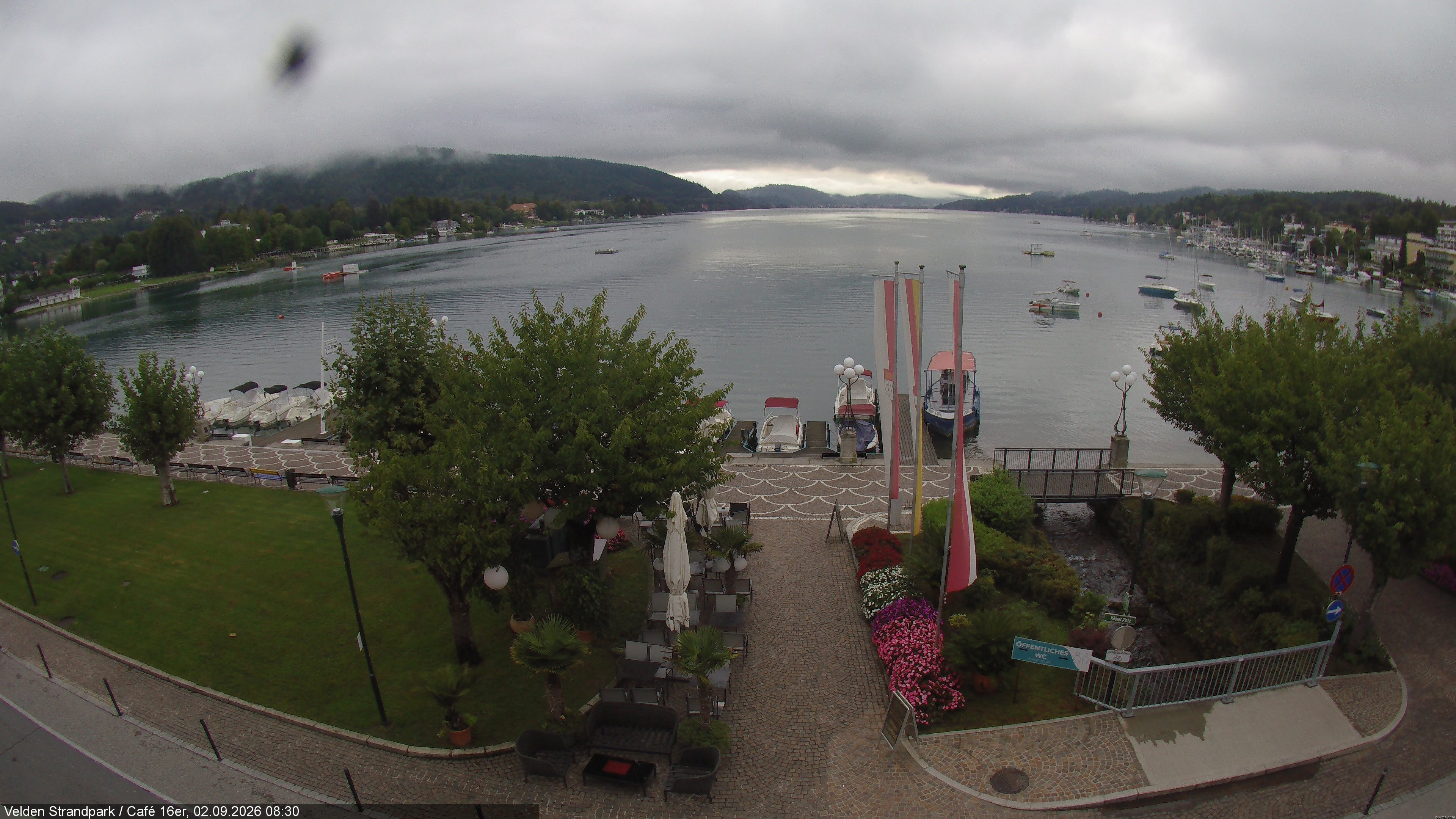 Archiv Foto Webcam Velden Strandpark - Wörthersee