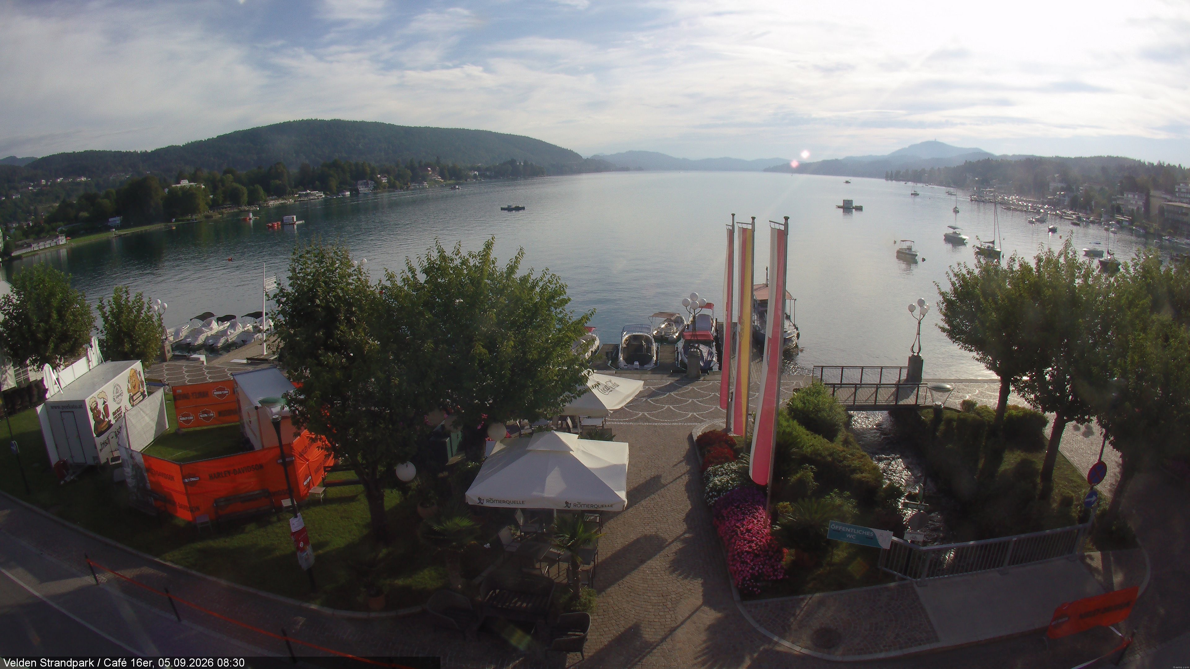 Archiv Foto Webcam Velden Strandpark - Wörthersee