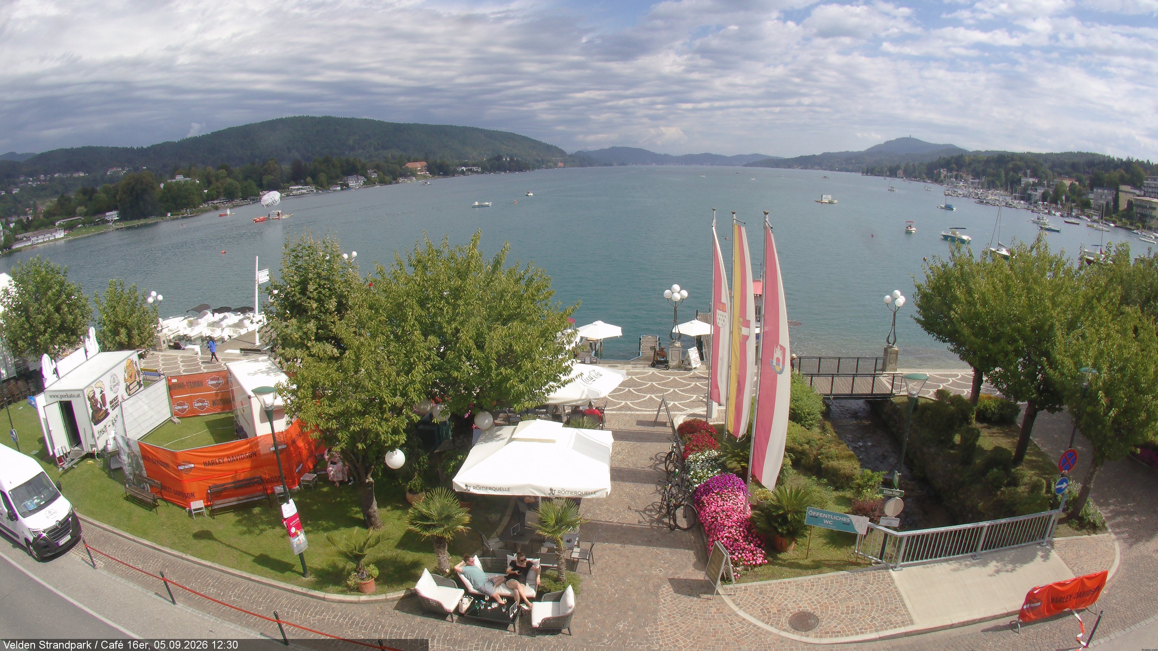 Archiv Foto Webcam Velden Strandpark - Wörthersee