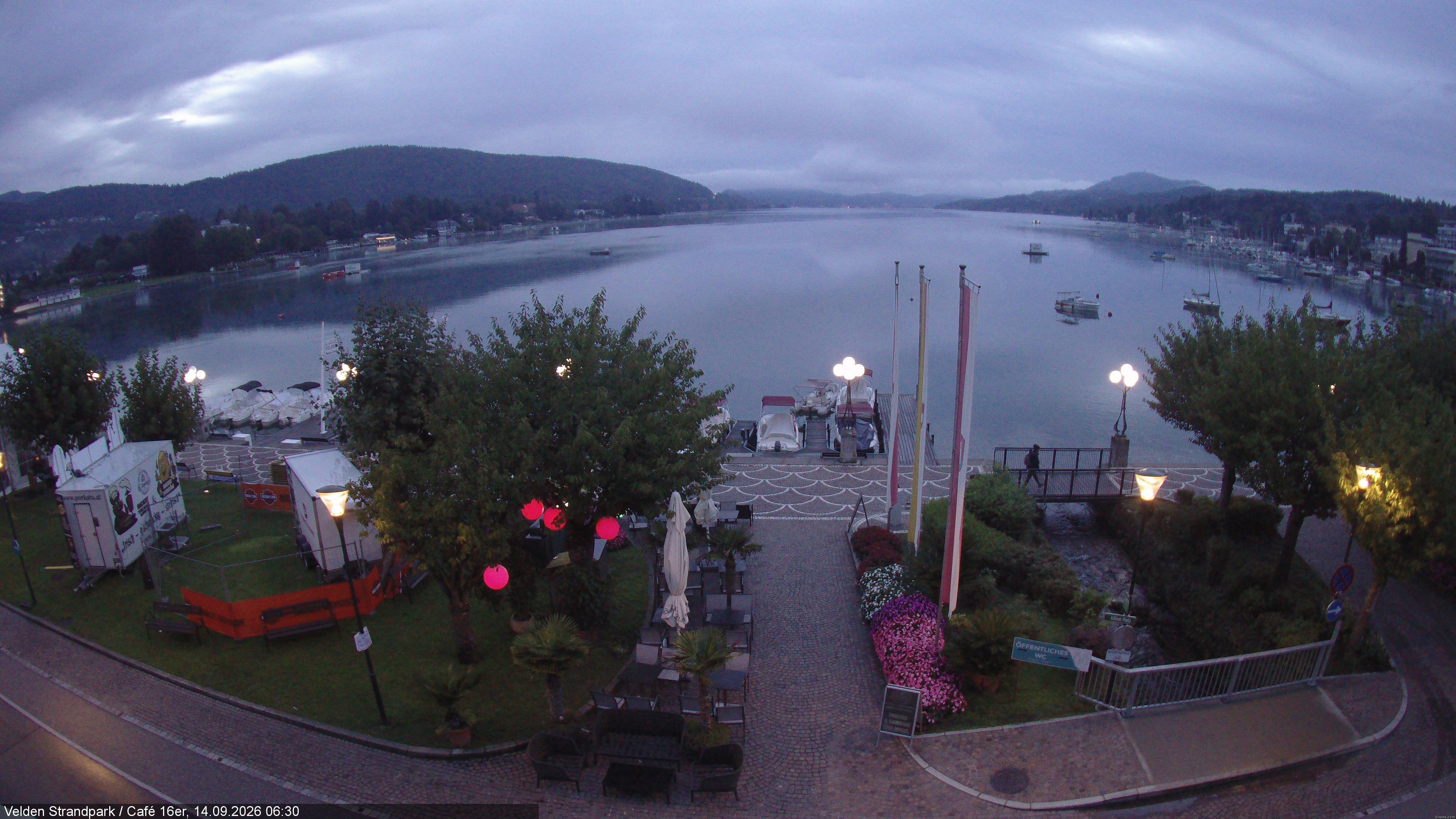 Archiv Foto Webcam Velden Strandpark - Wörthersee