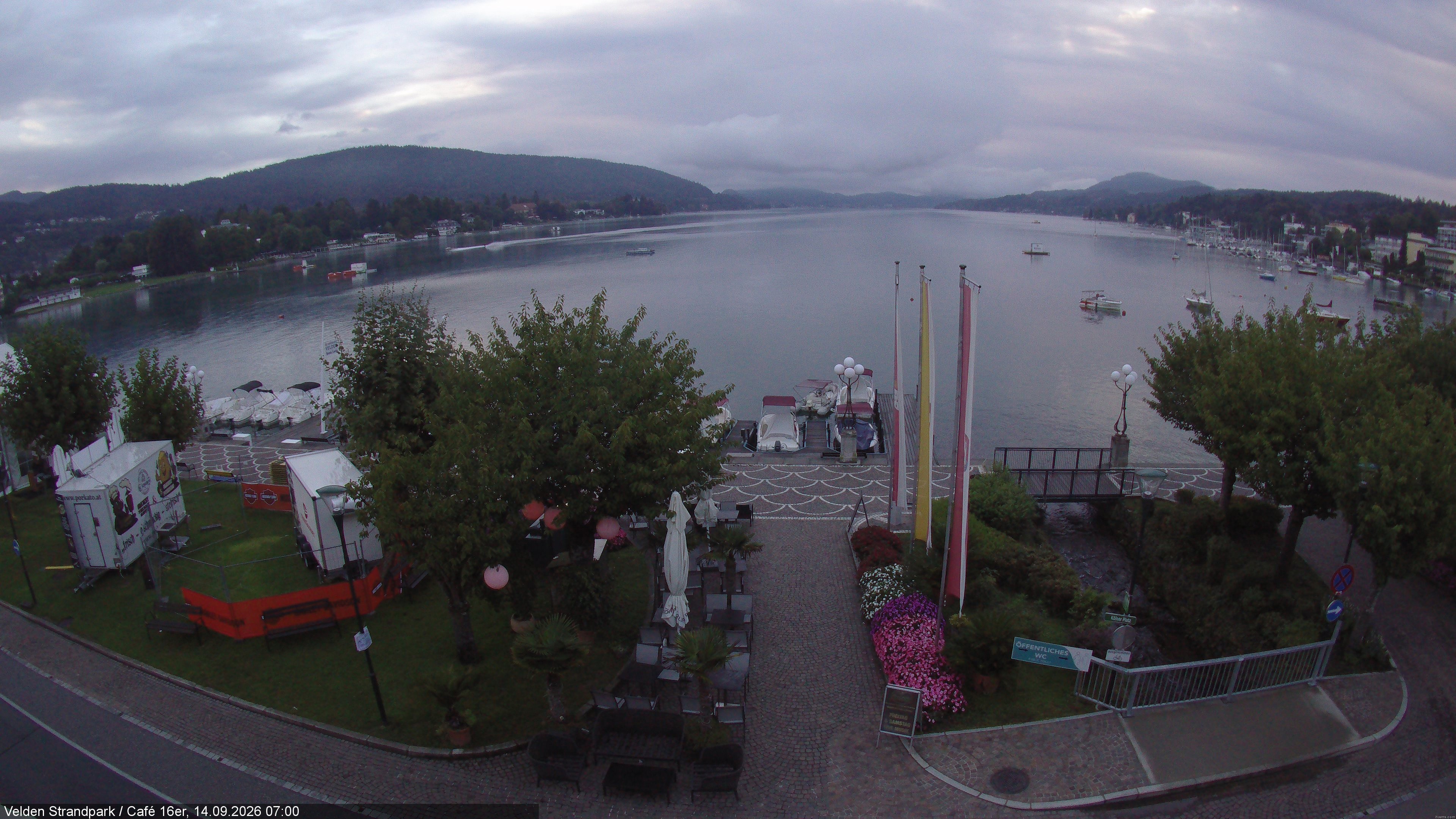 Archiv Foto Webcam Velden Strandpark - Wörthersee