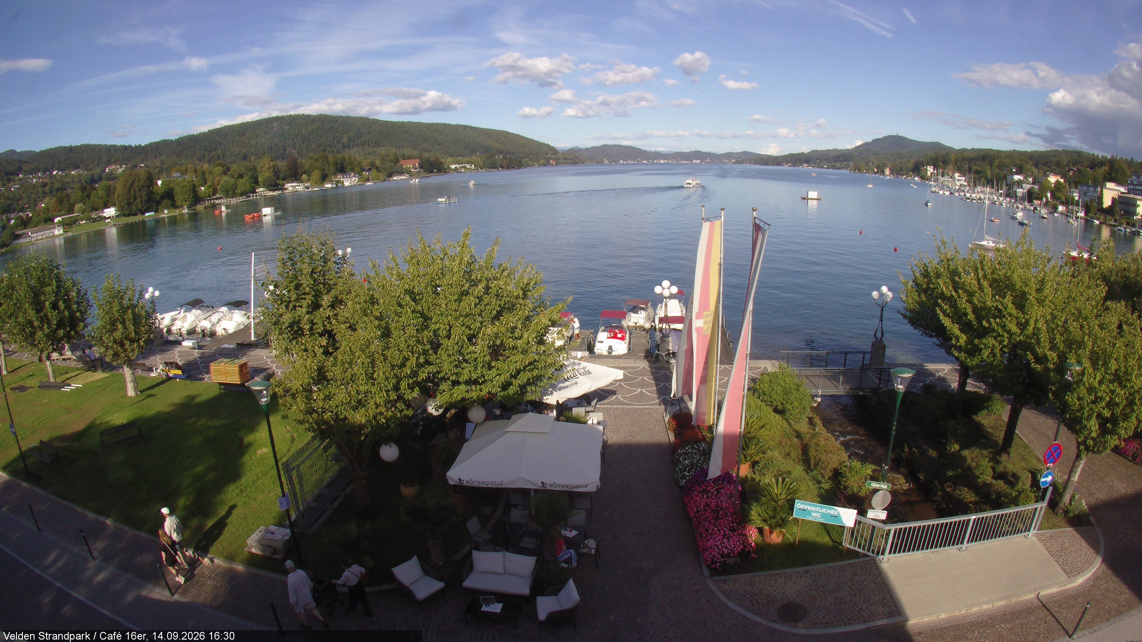 Archiv Foto Webcam Velden Strandpark - Wörthersee