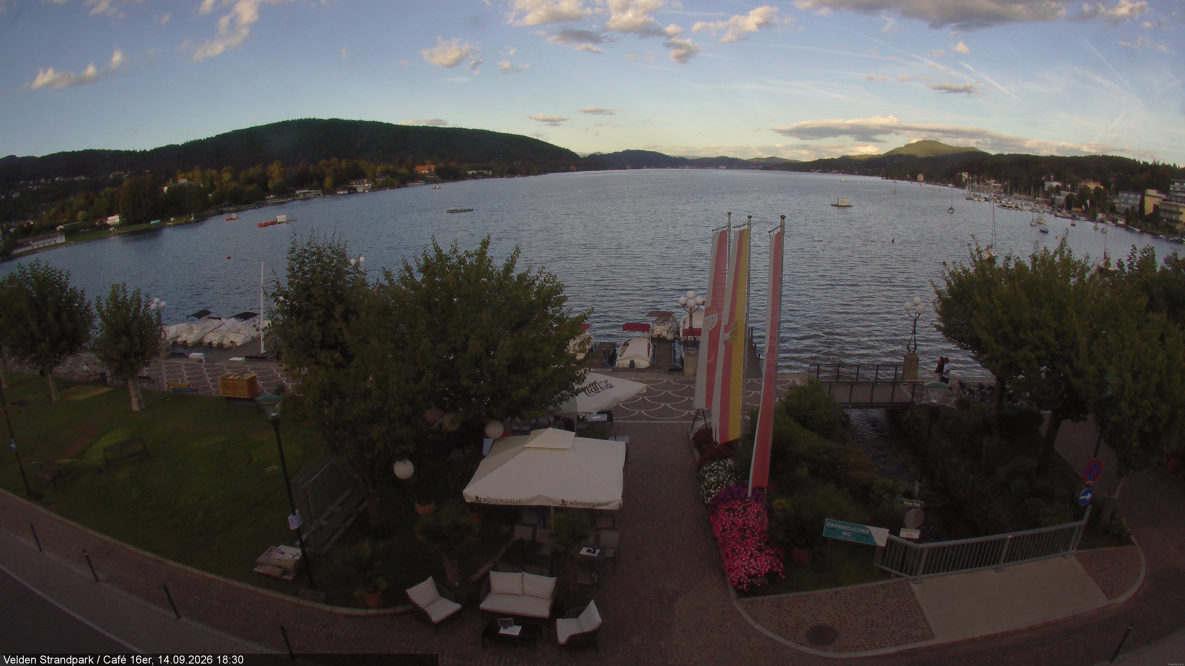 Archiv Foto Webcam Velden Strandpark - Wörthersee