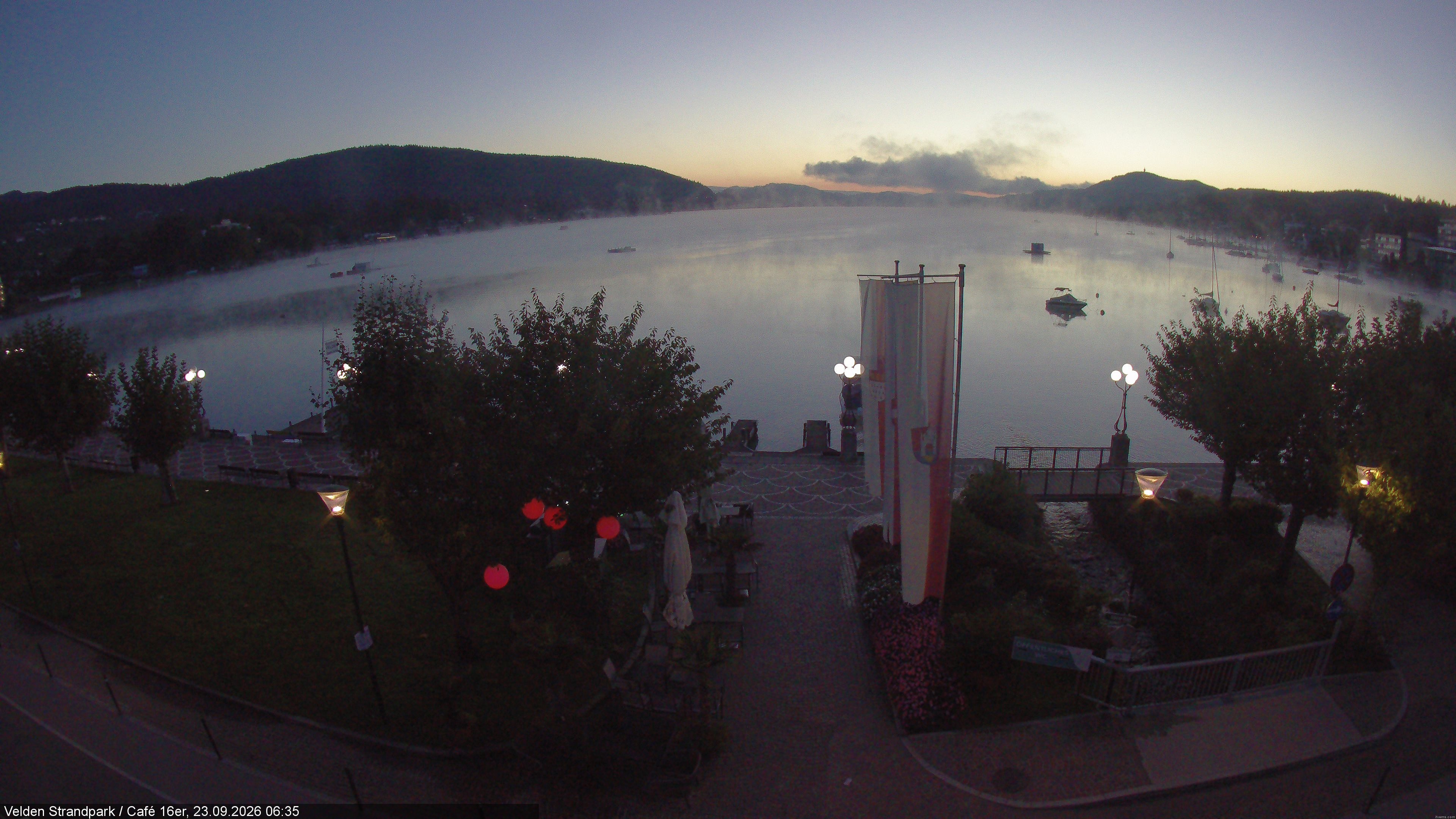 Archiv Foto Webcam Velden Strandpark - Wörthersee