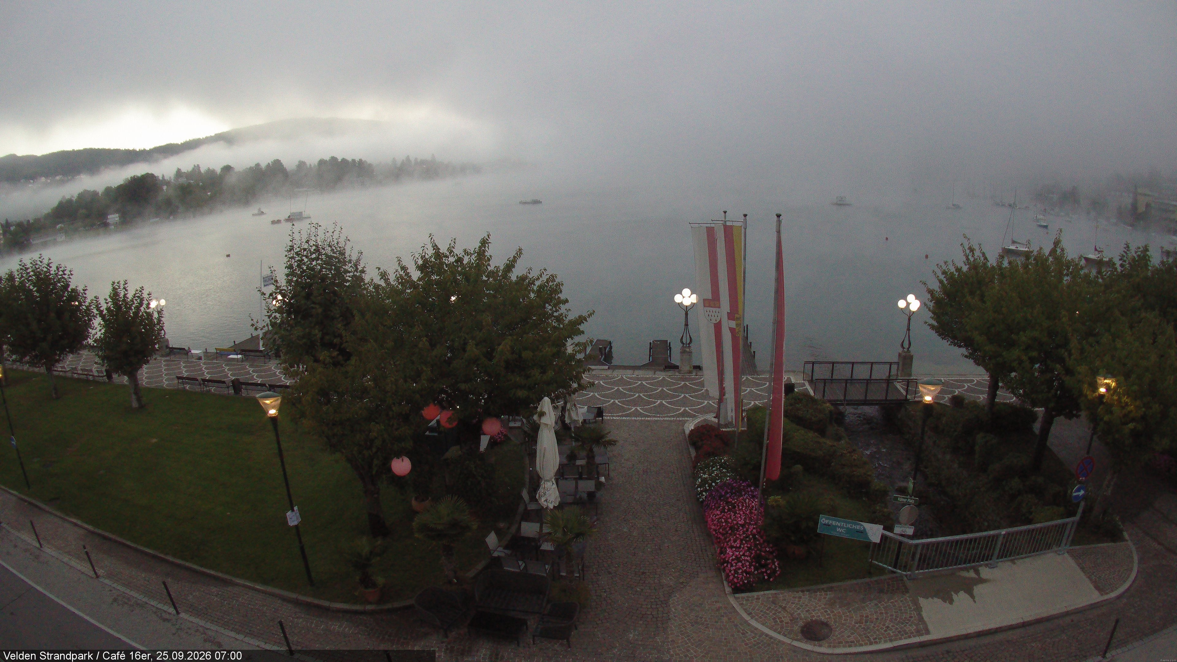 Archiv Foto Webcam Velden Strandpark - Wörthersee