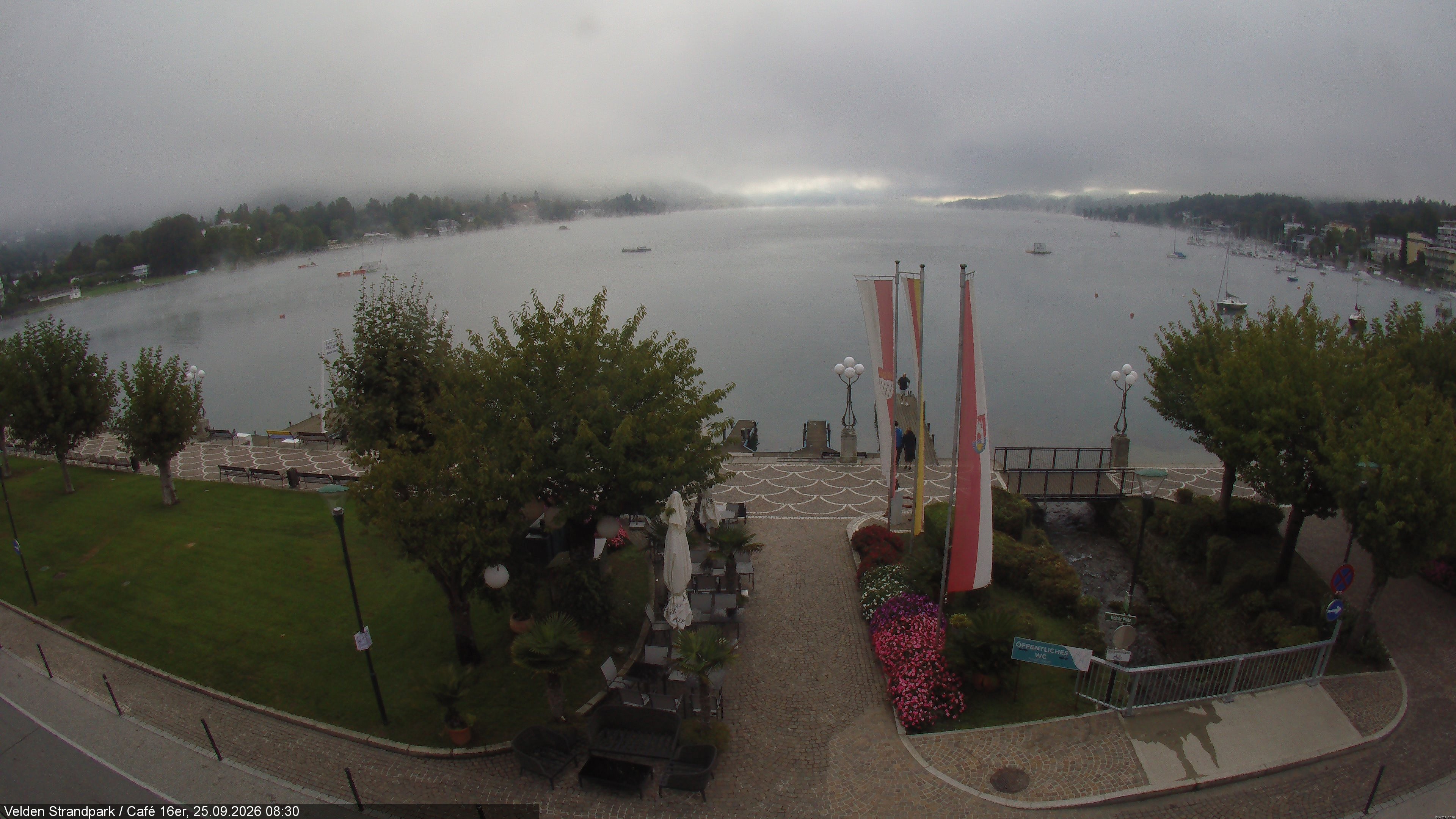 Archiv Foto Webcam Velden Strandpark - Wörthersee