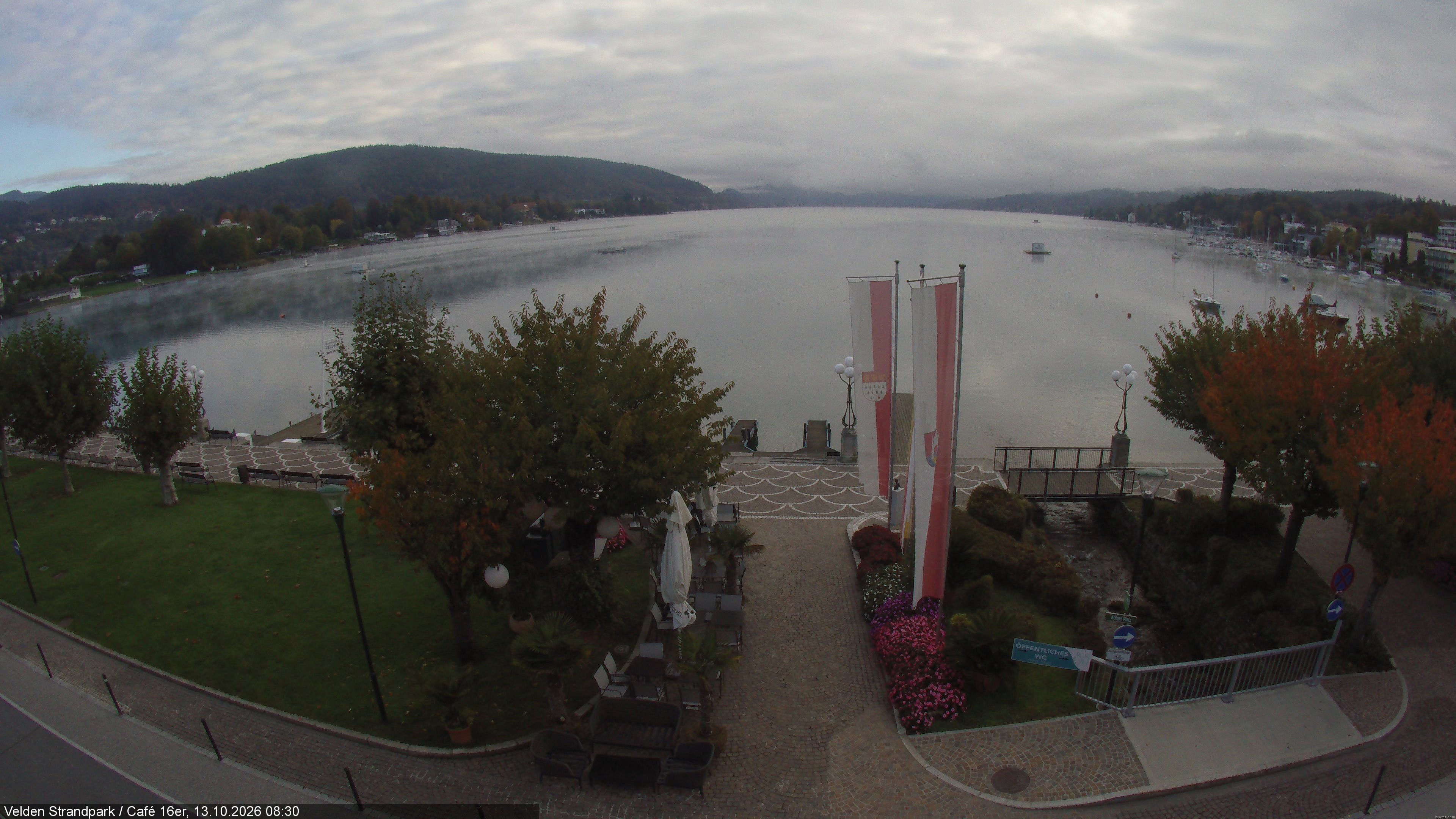 Archiv Foto Webcam Velden Strandpark - Wörthersee