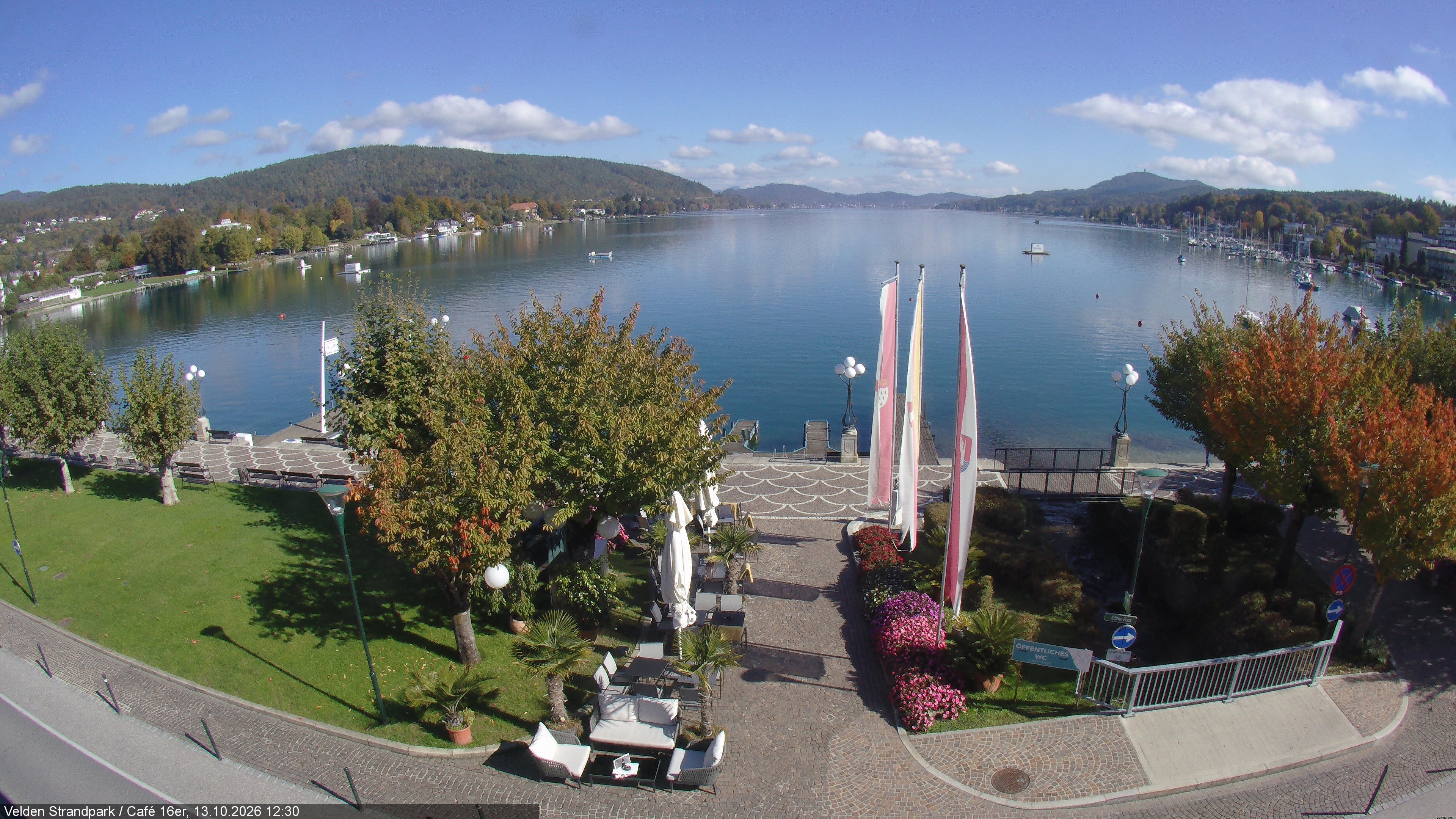 Archiv Foto Webcam Velden Strandpark - Wörthersee