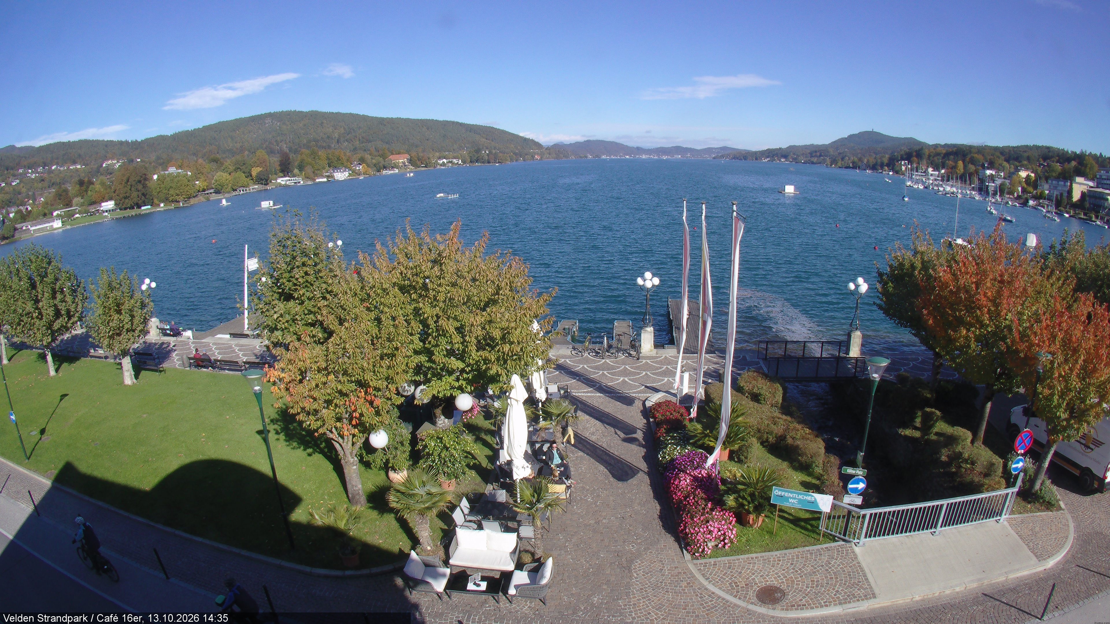 Archiv Foto Webcam Velden Strandpark - Wörthersee