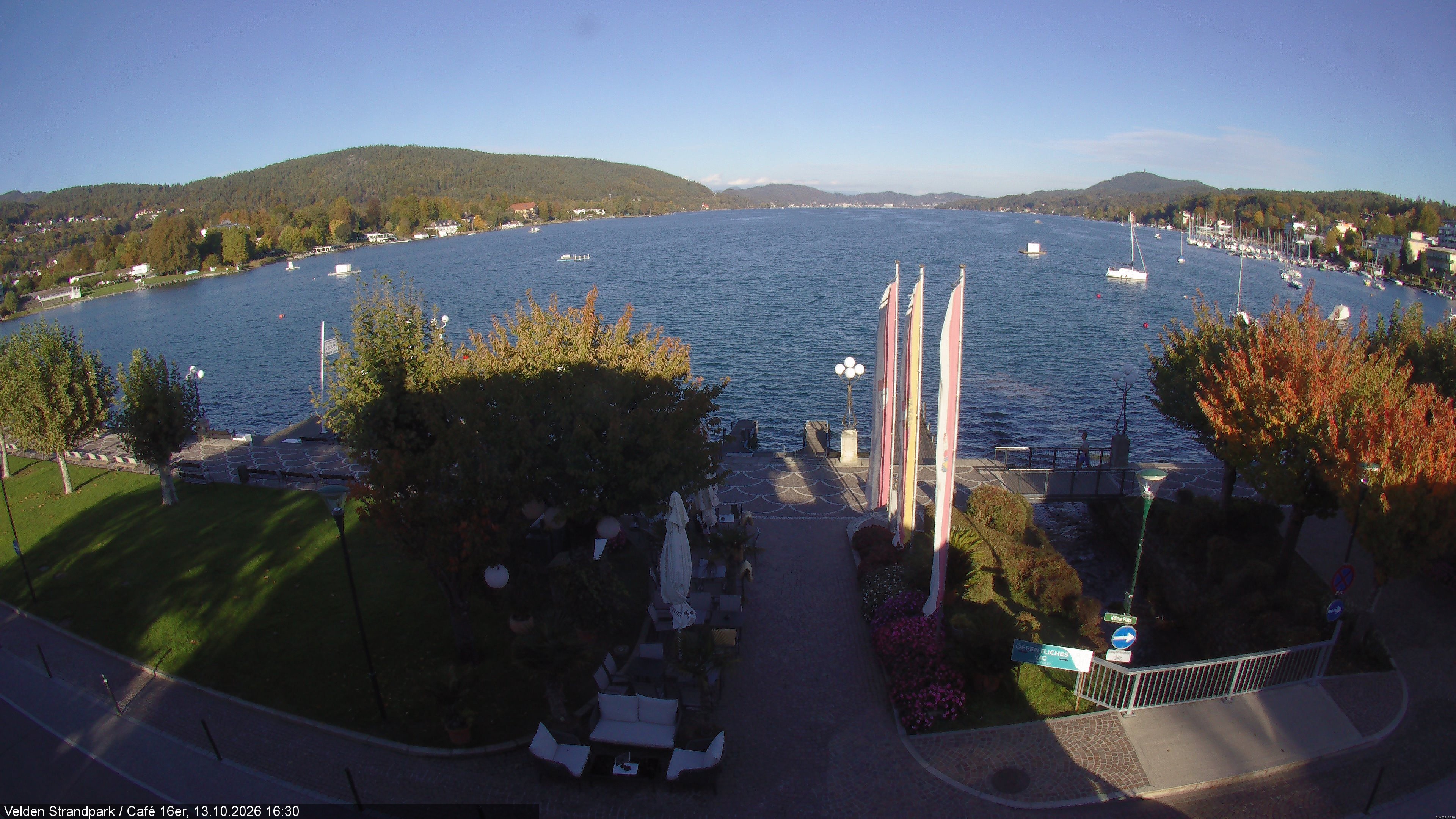 Archiv Foto Webcam Velden Strandpark - Wörthersee